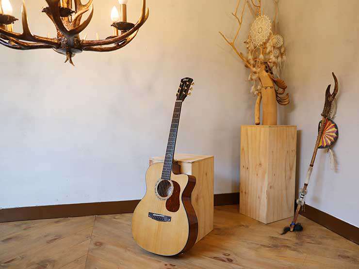 Cort Gold OC6 w/case Natural Electro Acoustic Guitar - Image 19