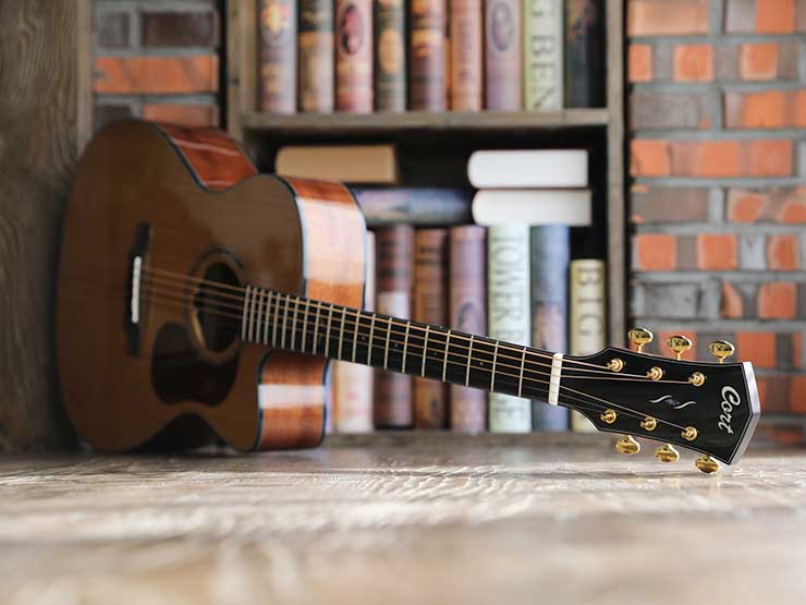 Cort Gold OC6 w/case Natural Electro Acoustic Guitar - Image 22