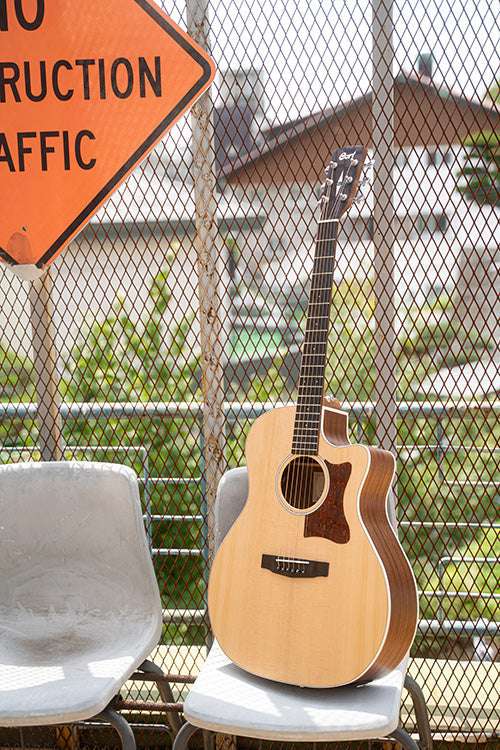 Cort Grand Regal GA1E Open Pore Electro Acoustic Guitar - Image 6