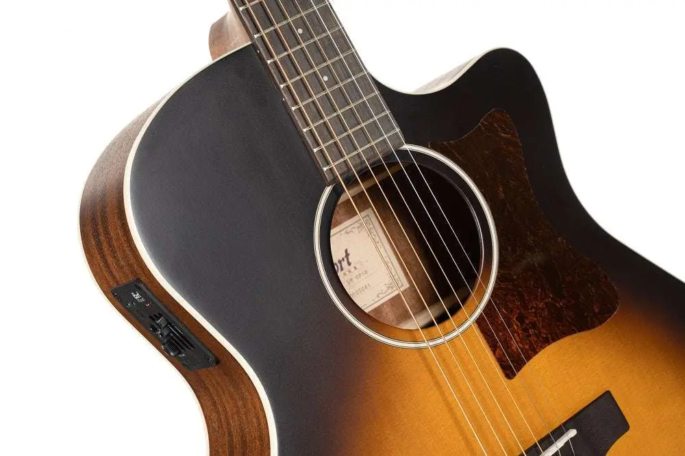 Cort Grand Regal GA1E Open Pore Sunburst Electro Acoustic Guitar - Image 7