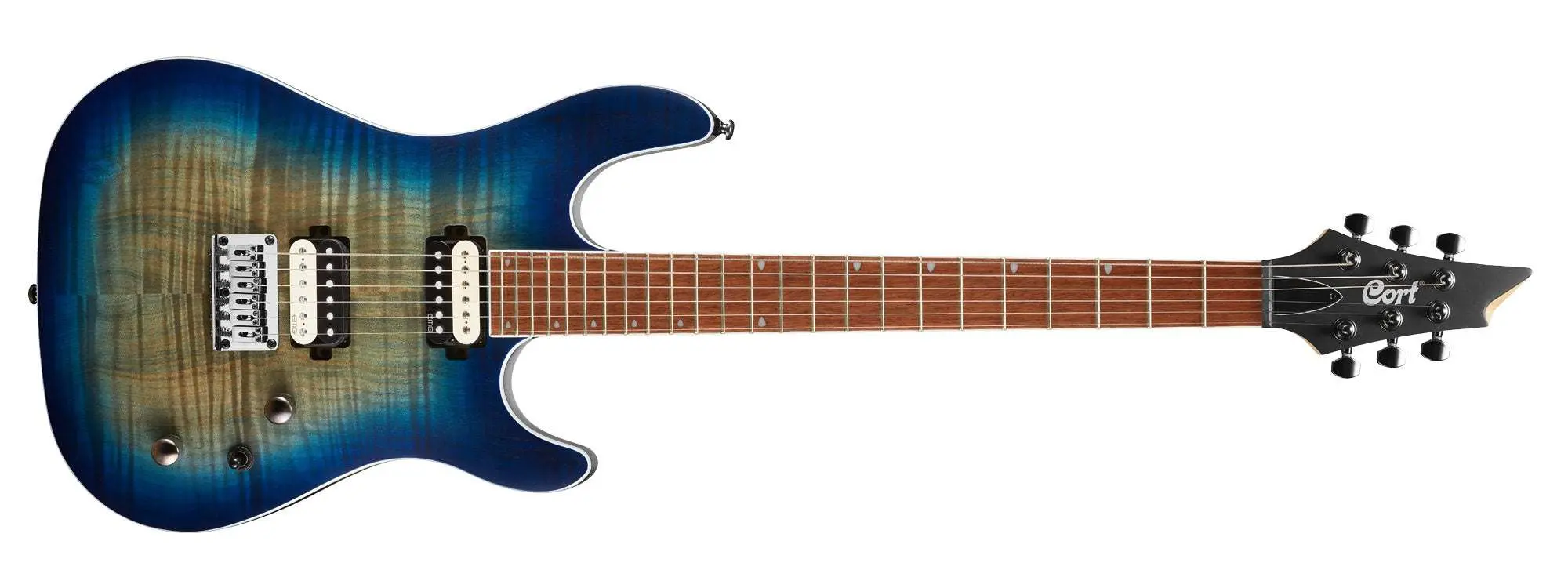 Cort KX300 Open Pore Cobalt Burst Electric Guitar - Image 13