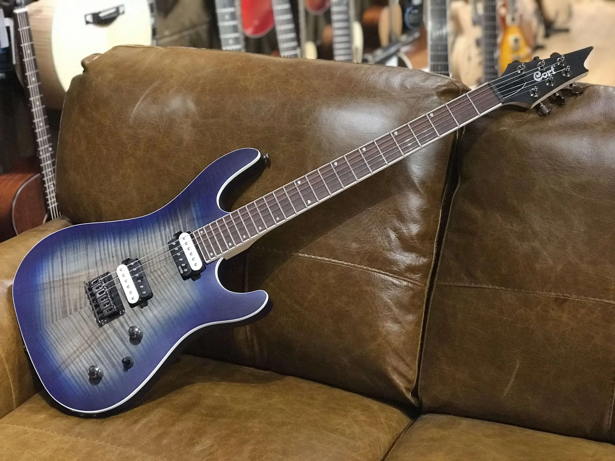 Cort KX300 Open Pore Cobalt Burst Electric Guitar - Image 20