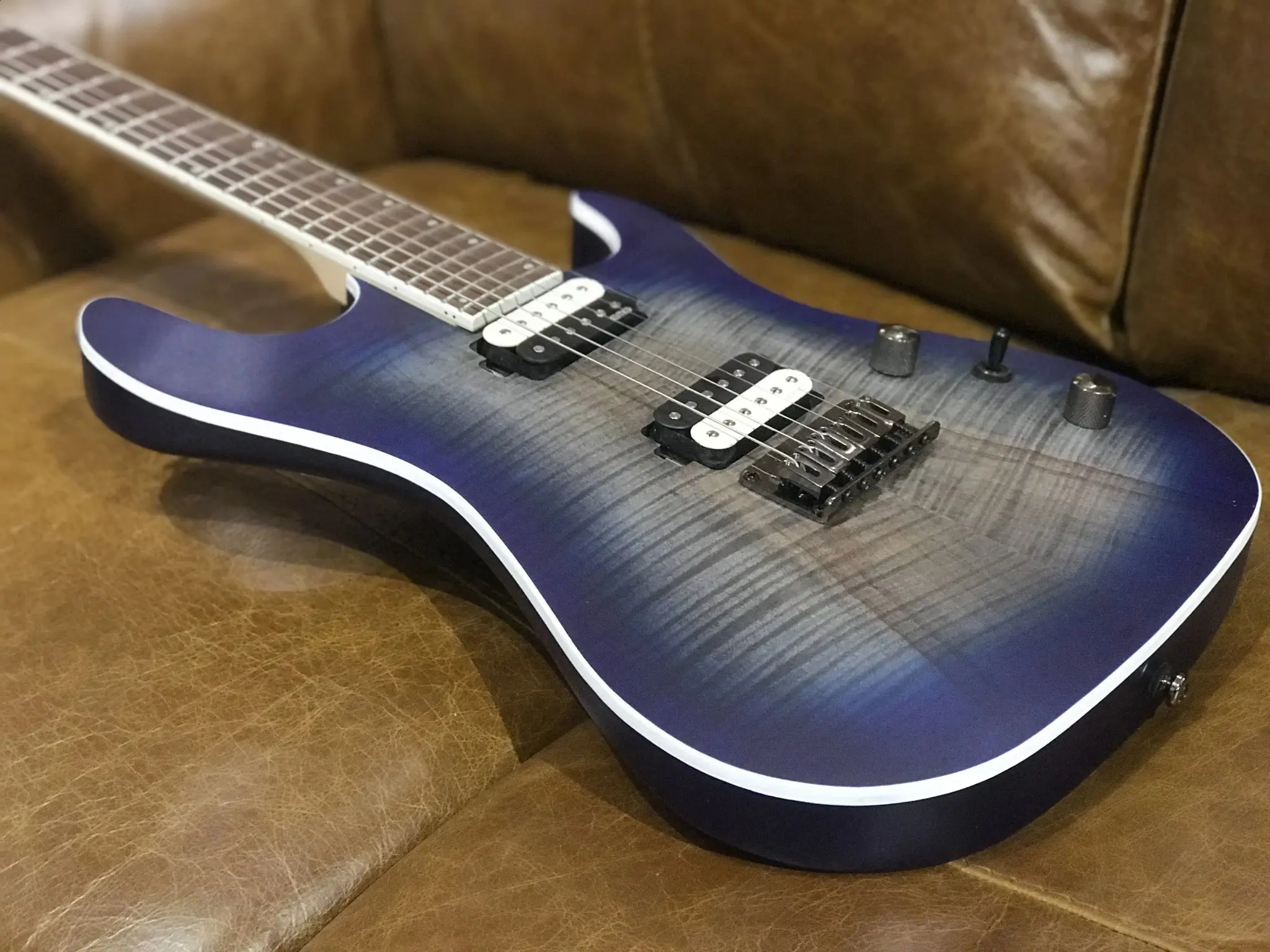 Cort KX300 Open Pore Cobalt Burst Electric Guitar - Image 25
