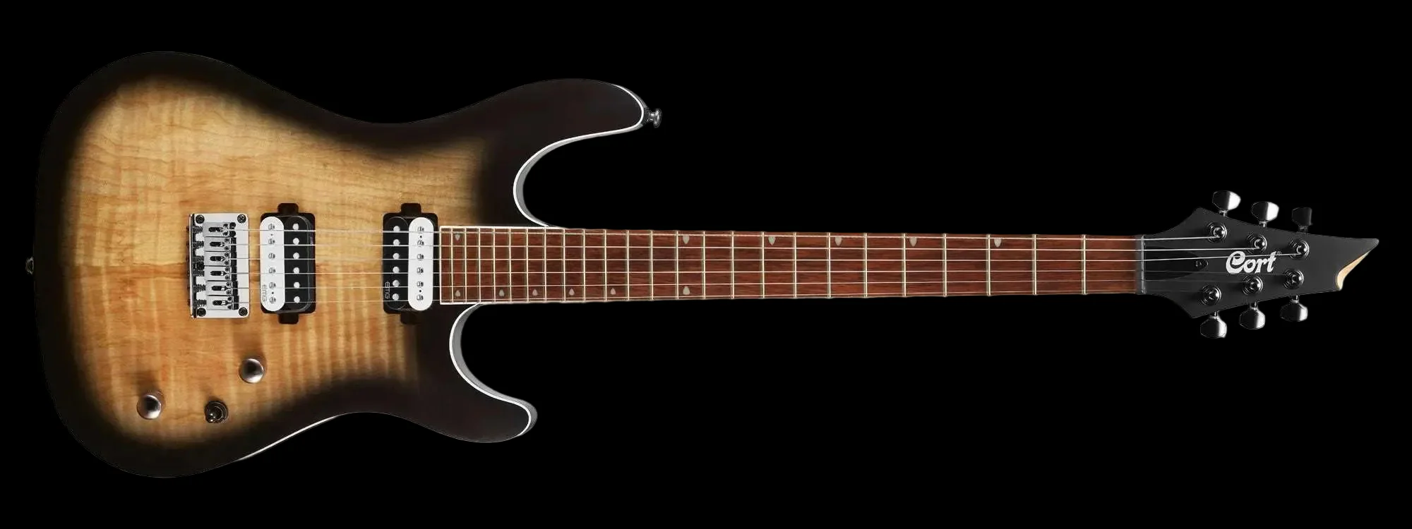 Cort KX300 Open Pore Raw Burst Electric Guitar - Image 12