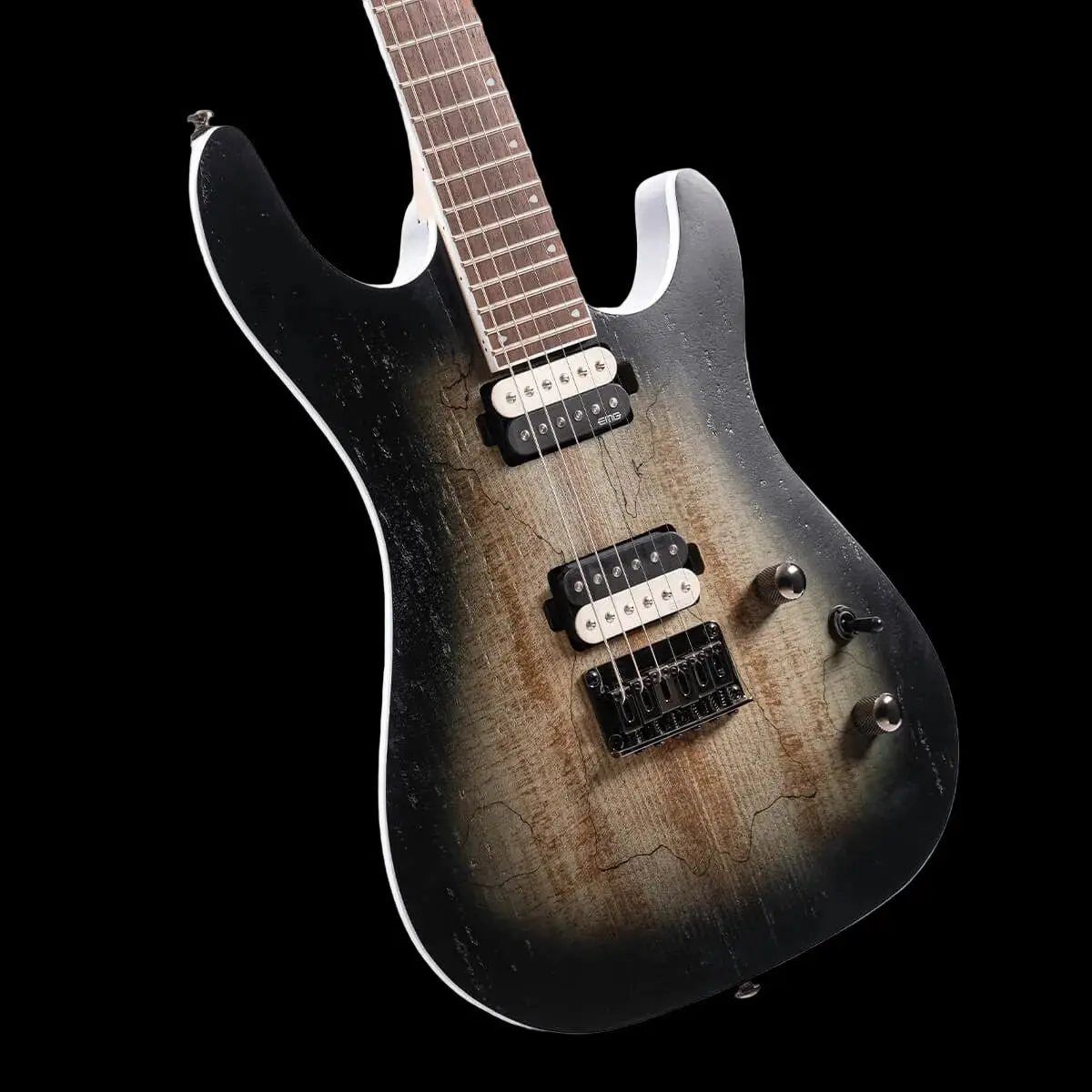 Cort KX300 Open Pore Raw Burst Electric Guitar - Image 3