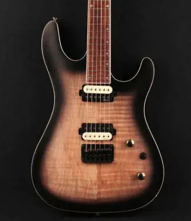 Cort KX300 Open Pore Raw Burst Electric Guitar - Image 4