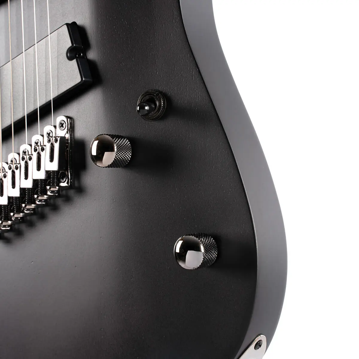 Cort KX307MS Open Pore Black Multi Scale Electric Guitar - Image 3