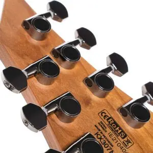 Cort KX307MS Open Pore Black Multi Scale Electric Guitar - Image 5