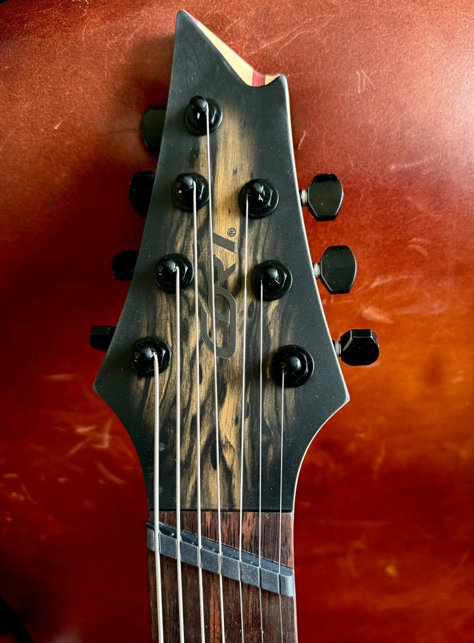 Cort KX507MS Pale Moon, Natural Black Burst Electric Guitar - Image 13