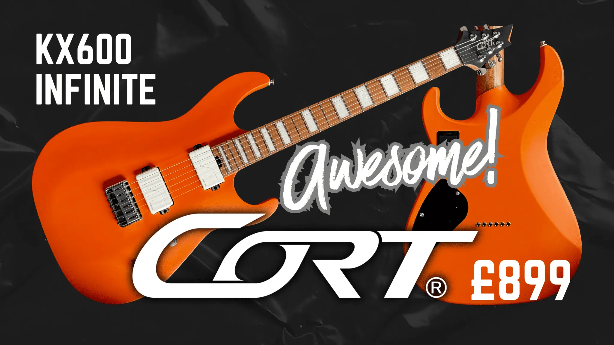 Cort KX600 Infinite Orange Crush Satin Thru Neck Electric Rock Guitar - Image 14