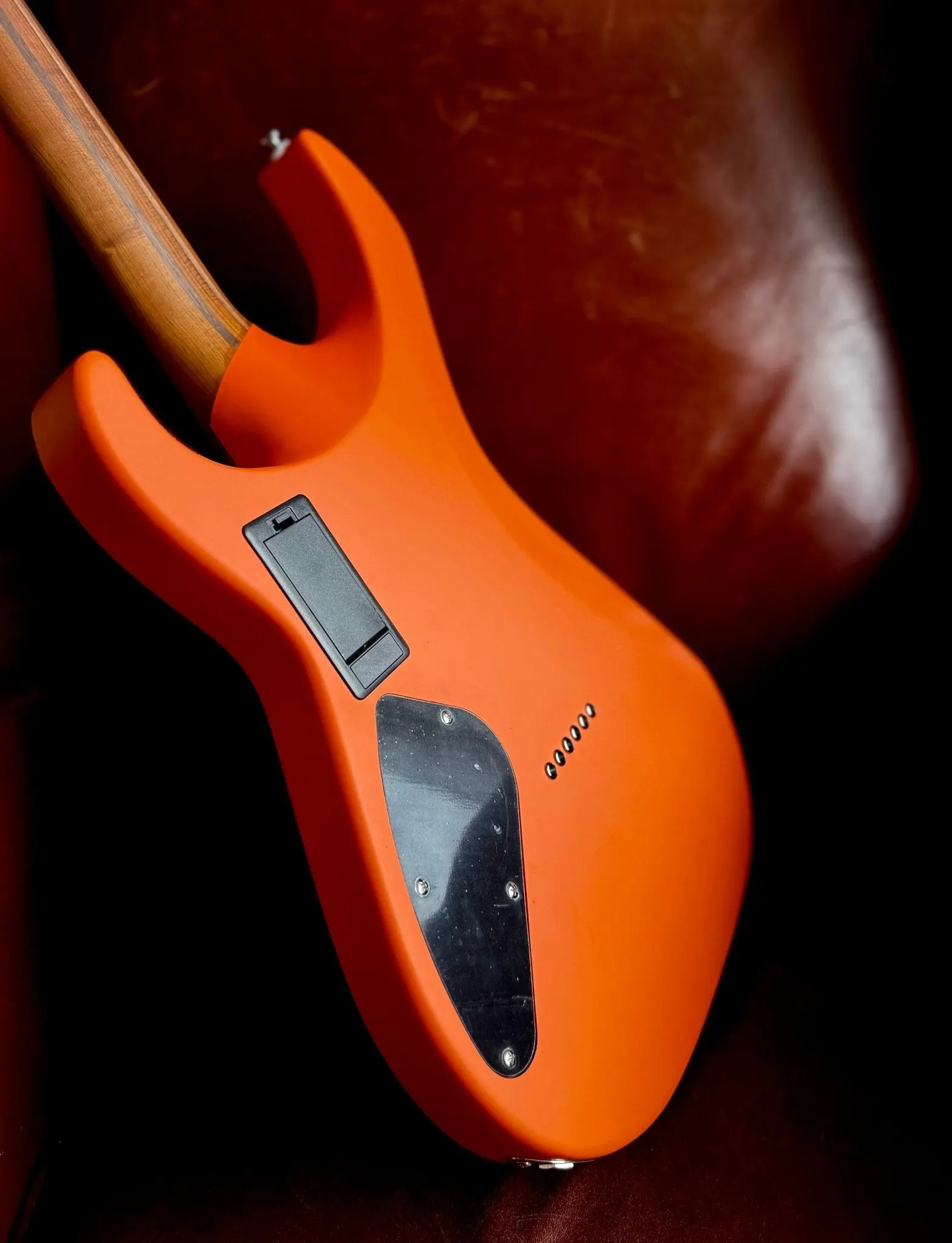 Cort KX600 Infinite Orange Crush Satin Thru Neck Electric Rock Guitar - Image 2