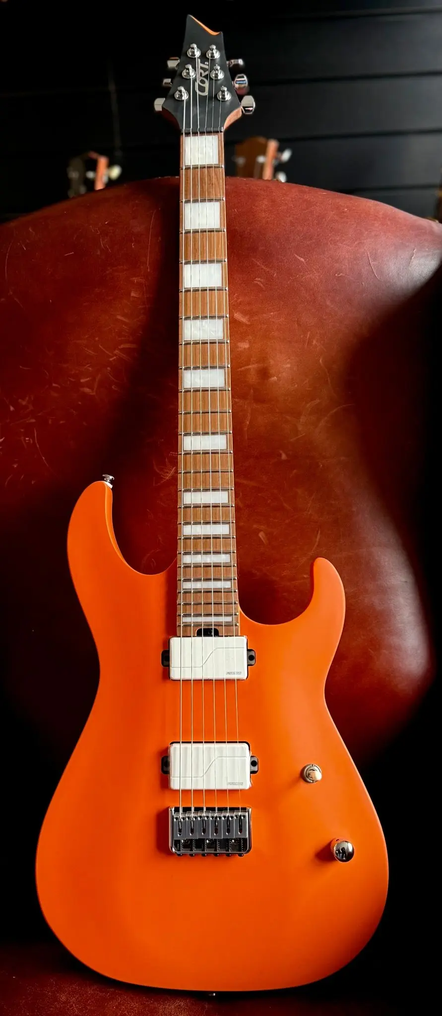 Cort KX600 Infinite Orange Crush Satin Thru Neck Electric Rock Guitar - Image 23
