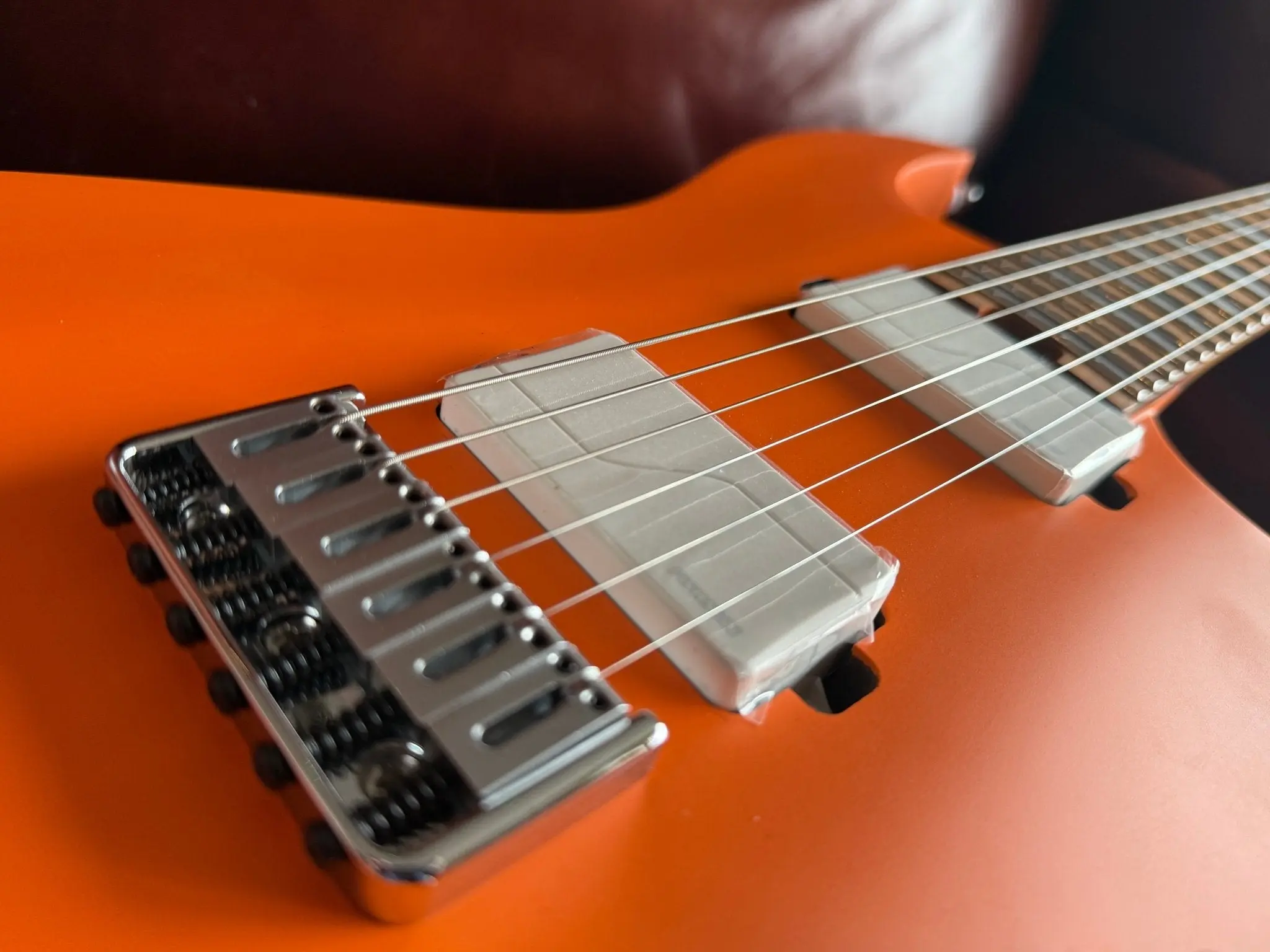 Cort KX600 Infinite Orange Crush Satin Thru Neck Electric Rock Guitar - Image 4