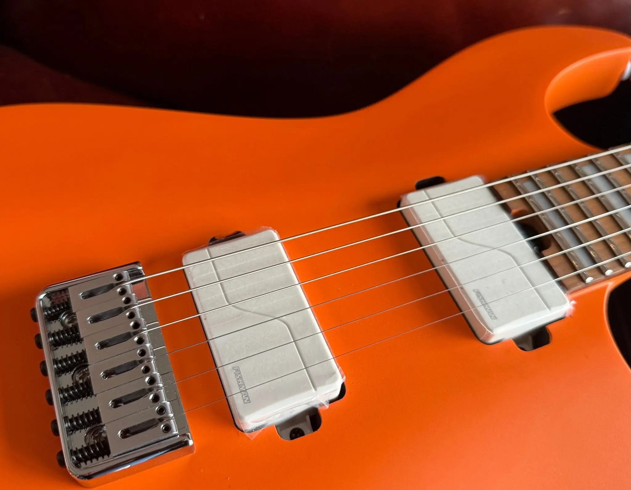 Cort KX600 Infinite Orange Crush Satin Thru Neck Electric Rock Guitar - Image 8