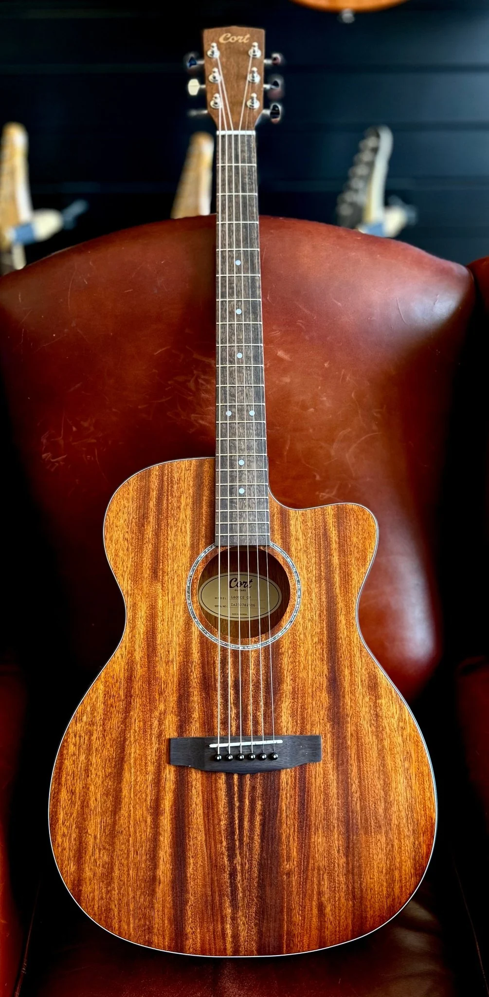 Cort L60MCE Mahogany Electro Acoustic Guitar, w' £225 Custom Pro Setup & Support Package - Image 13