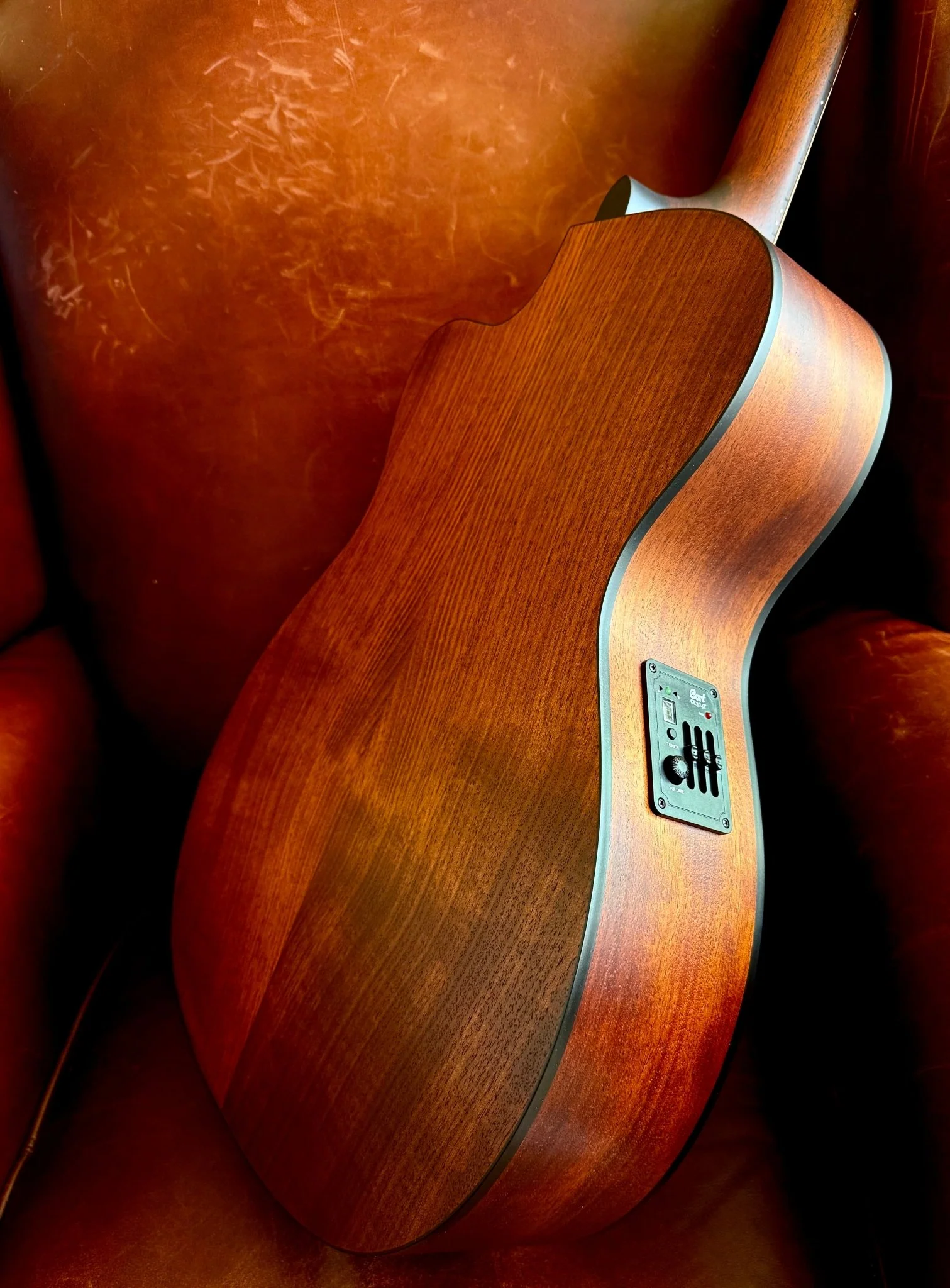 Cort L60MCE Mahogany Electro Acoustic Guitar, w' £225 Custom Pro Setup & Support Package - Image 2
