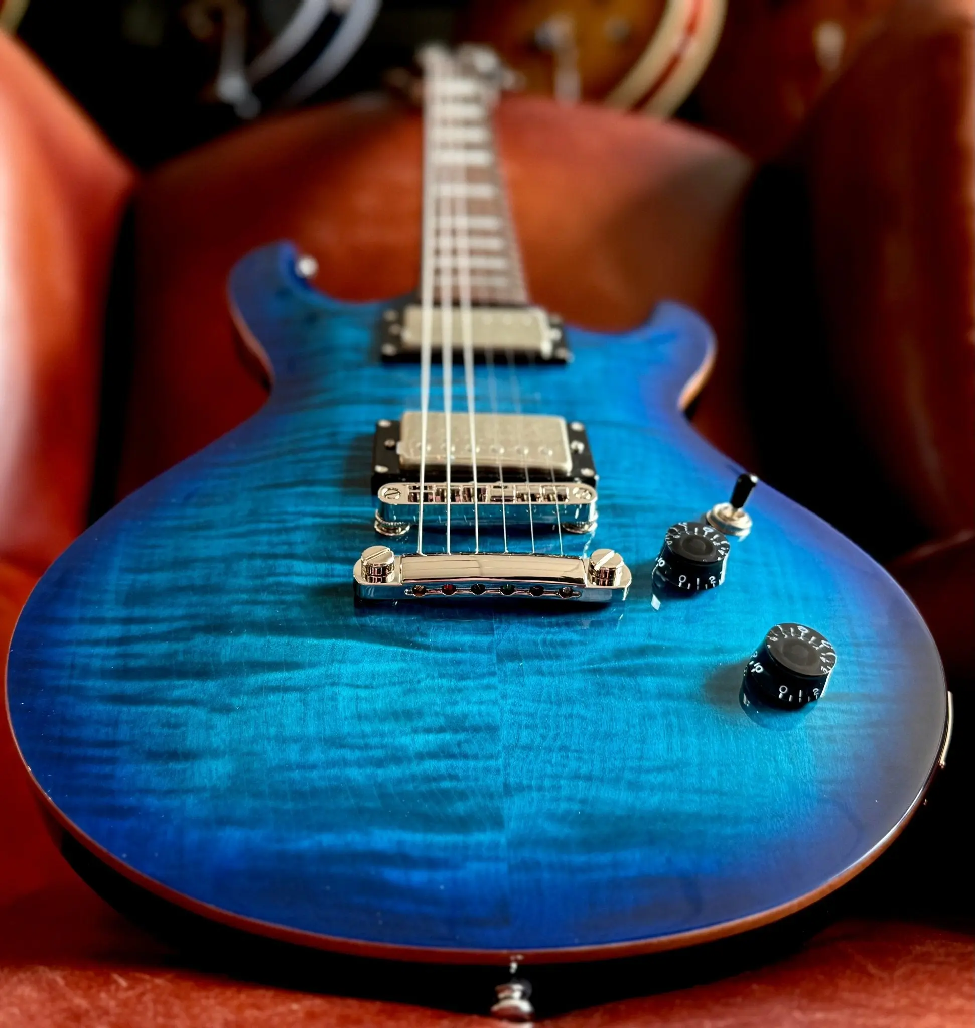 Cort M600BB Blue Burst.  Awesome Set Neck Electric Guitar For PRS Lovers. Top Recommendation. - Image 14