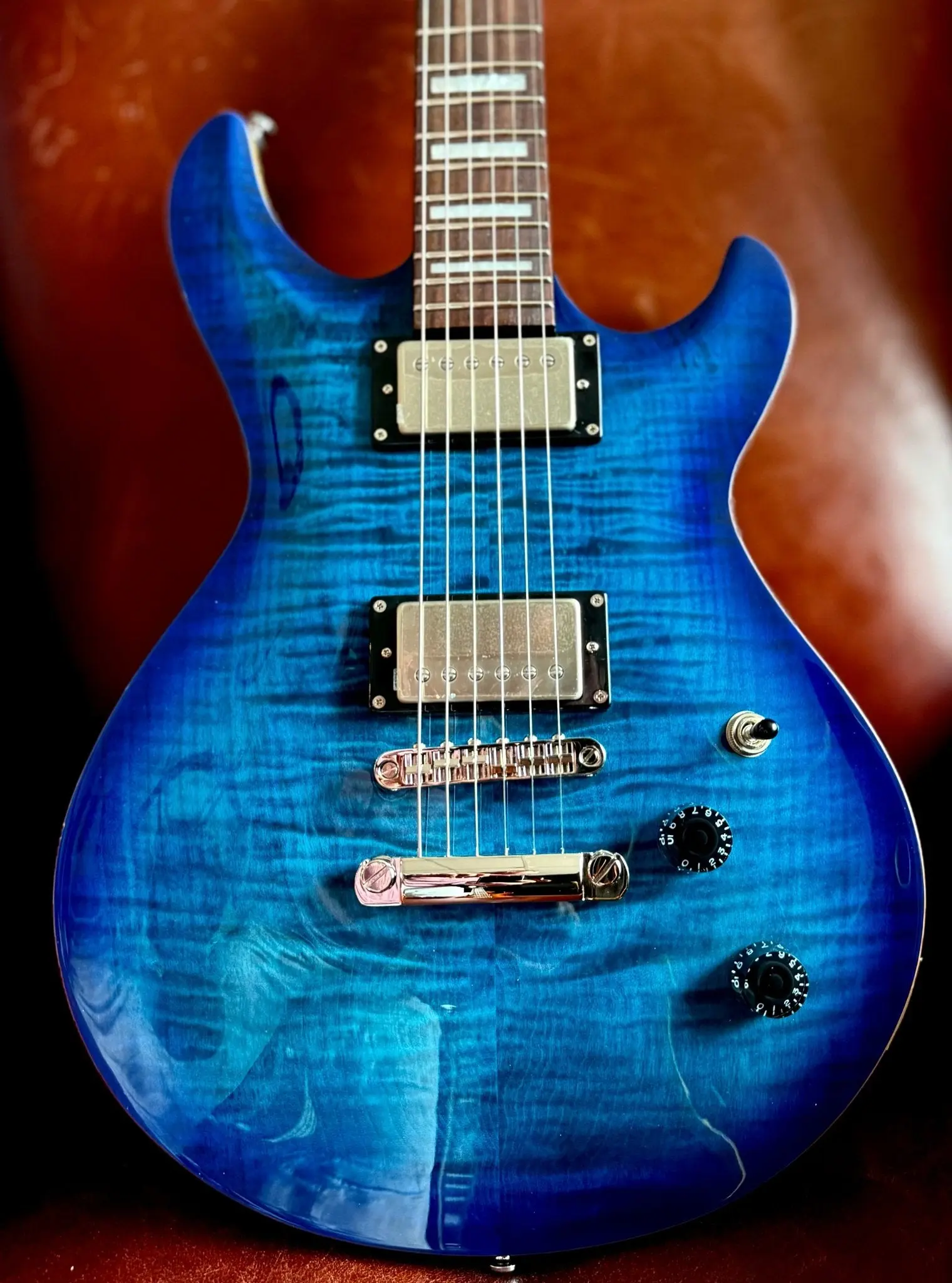 Cort M600BB Blue Burst.  Awesome Set Neck Electric Guitar For PRS Lovers. Top Recommendation. - Image 3