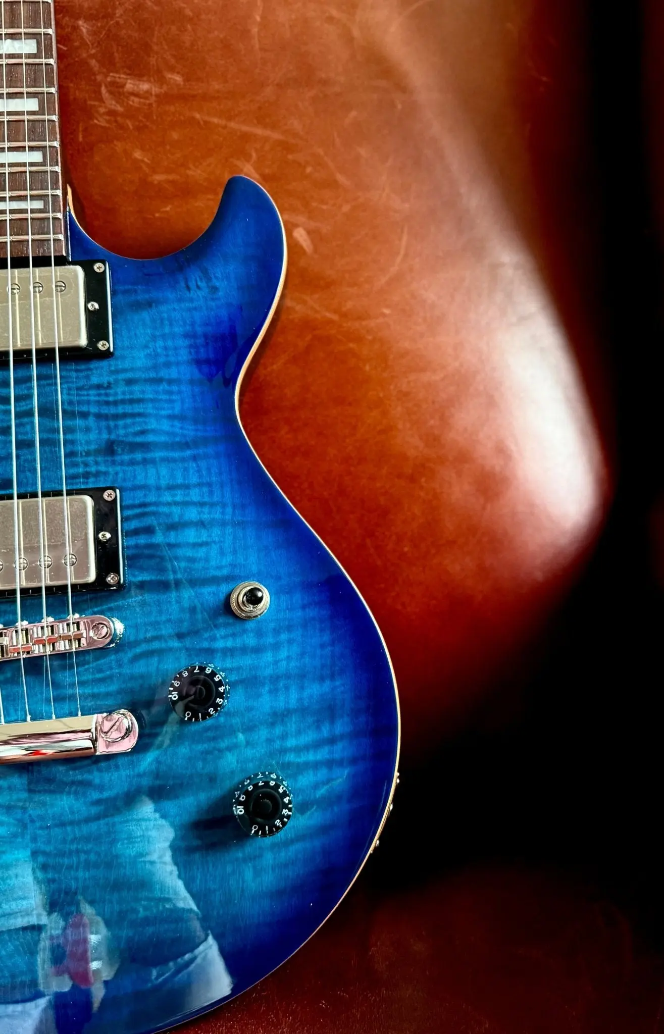 Cort M600BB Blue Burst.  Awesome Set Neck Electric Guitar For PRS Lovers. Top Recommendation. - Image 6