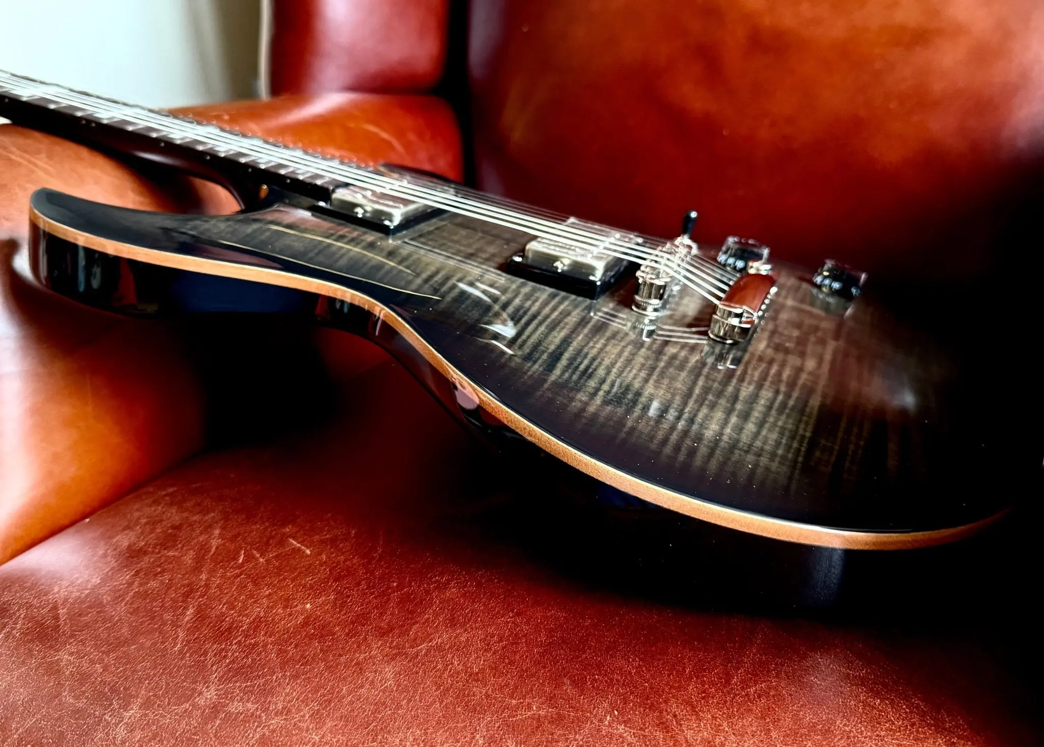 Cort M600TBB Trans Black Burst.  Awesome Set Neck Electric Guitar For PRS Lovers. Top Recommendation. - Image 17