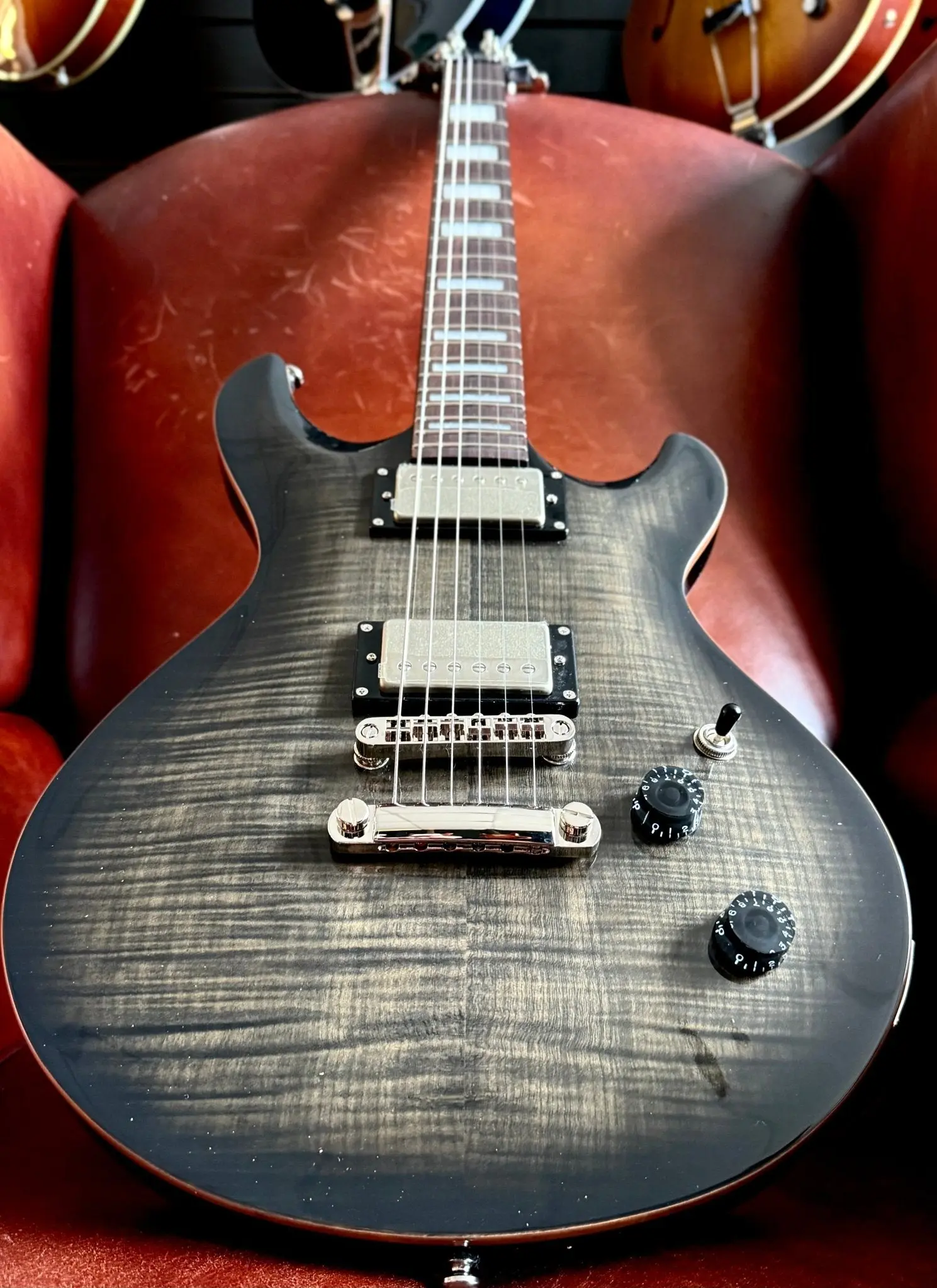 Cort M600TBB Trans Black Burst.  Awesome Set Neck Electric Guitar For PRS Lovers. Top Recommendation. - Image 20
