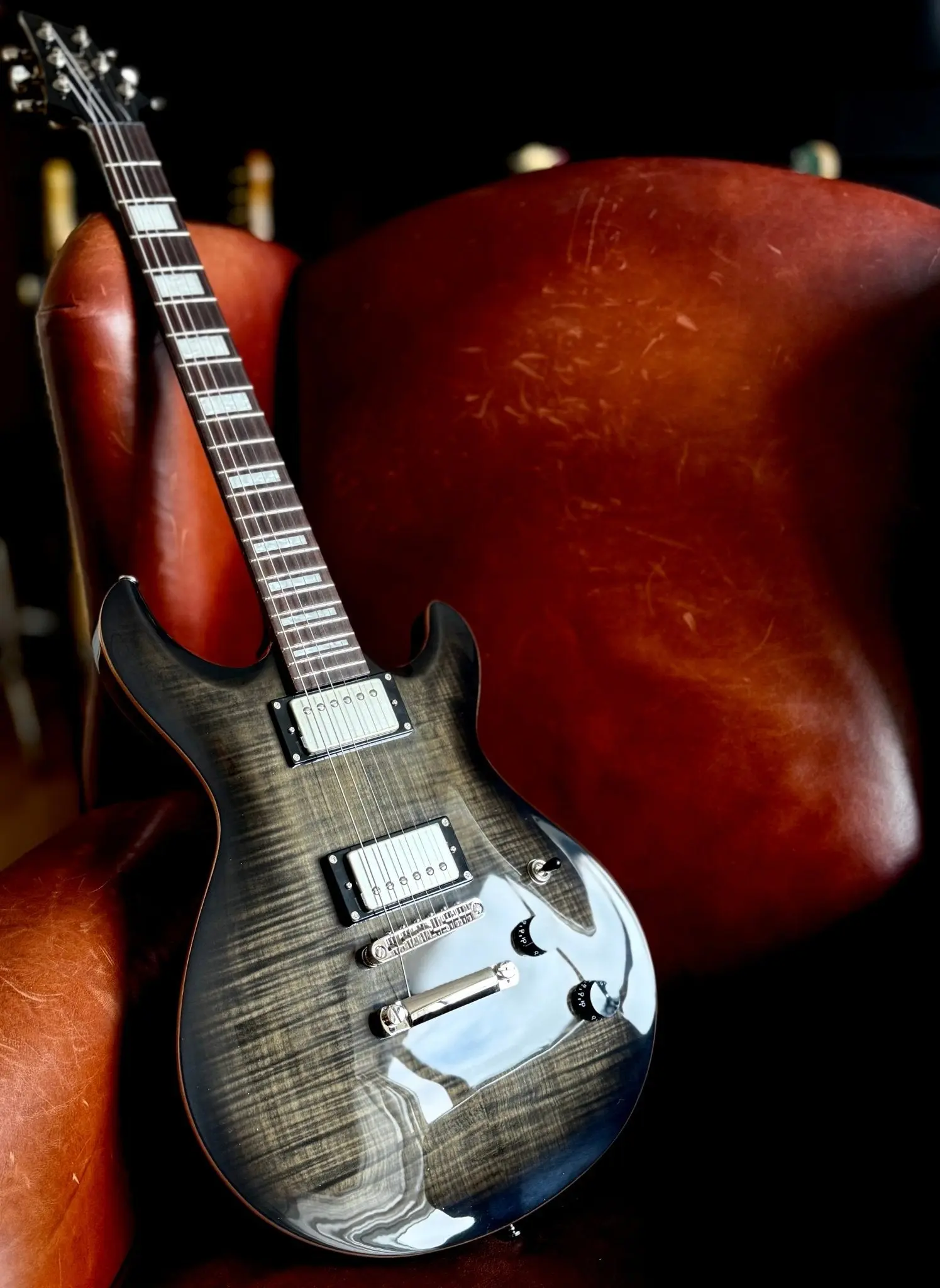 Cort M600TBB Trans Black Burst.  Awesome Set Neck Electric Guitar For PRS Lovers. Top Recommendation. - Image 21