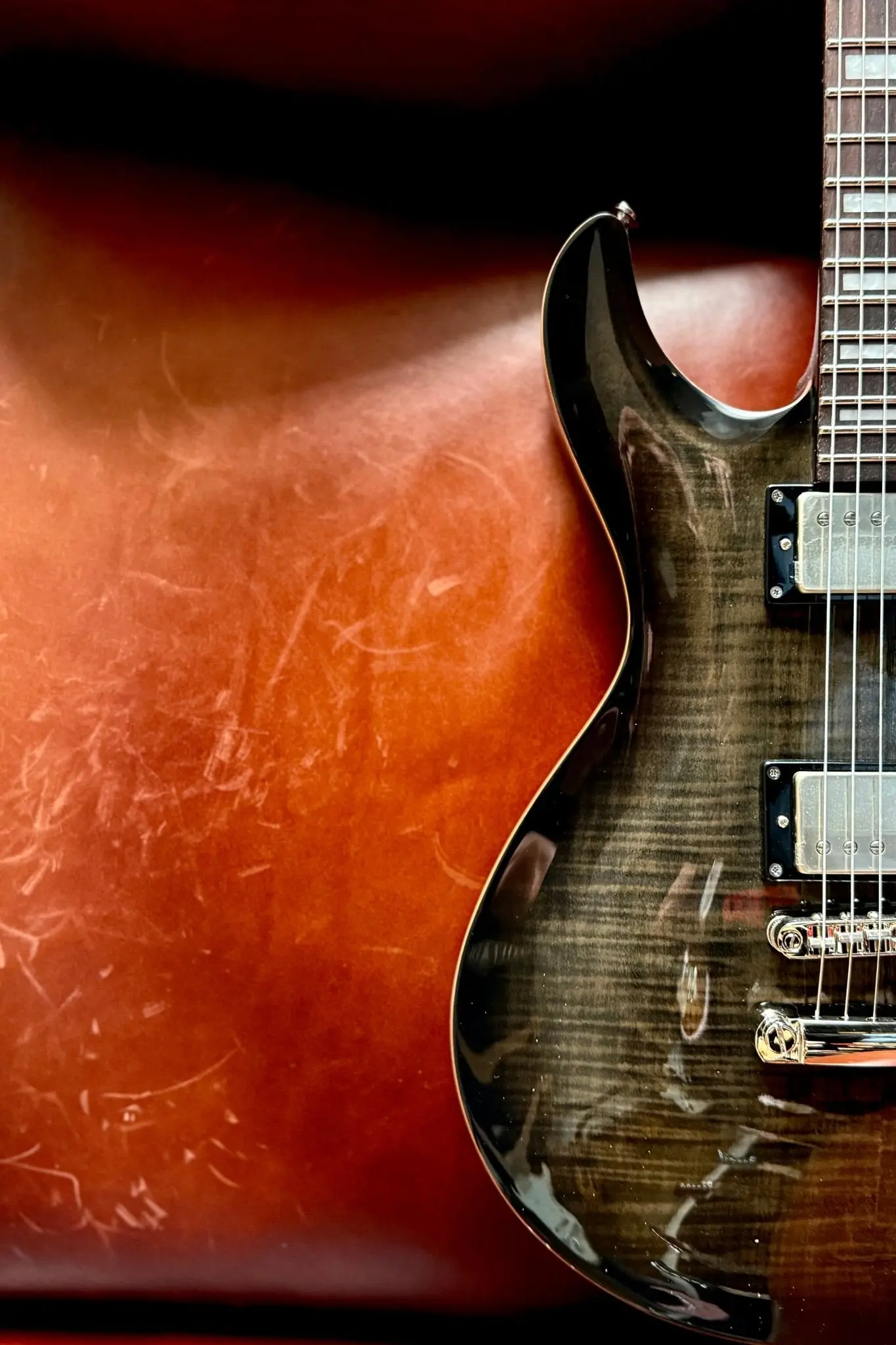 Cort M600TBB Trans Black Burst.  Awesome Set Neck Electric Guitar For PRS Lovers. Top Recommendation. - Image 4