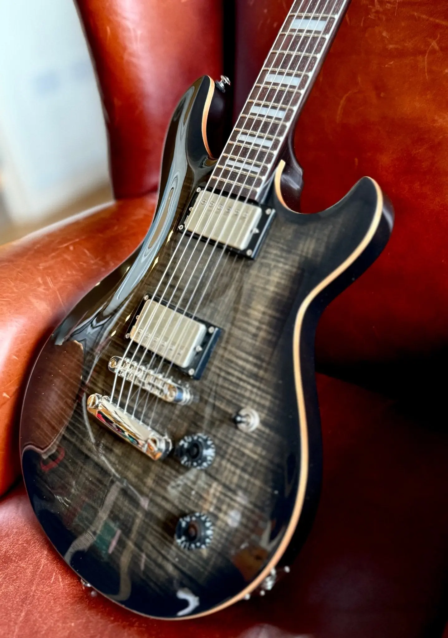 Cort M600TBB Trans Black Burst.  Awesome Set Neck Electric Guitar For PRS Lovers. Top Recommendation. - Image 7