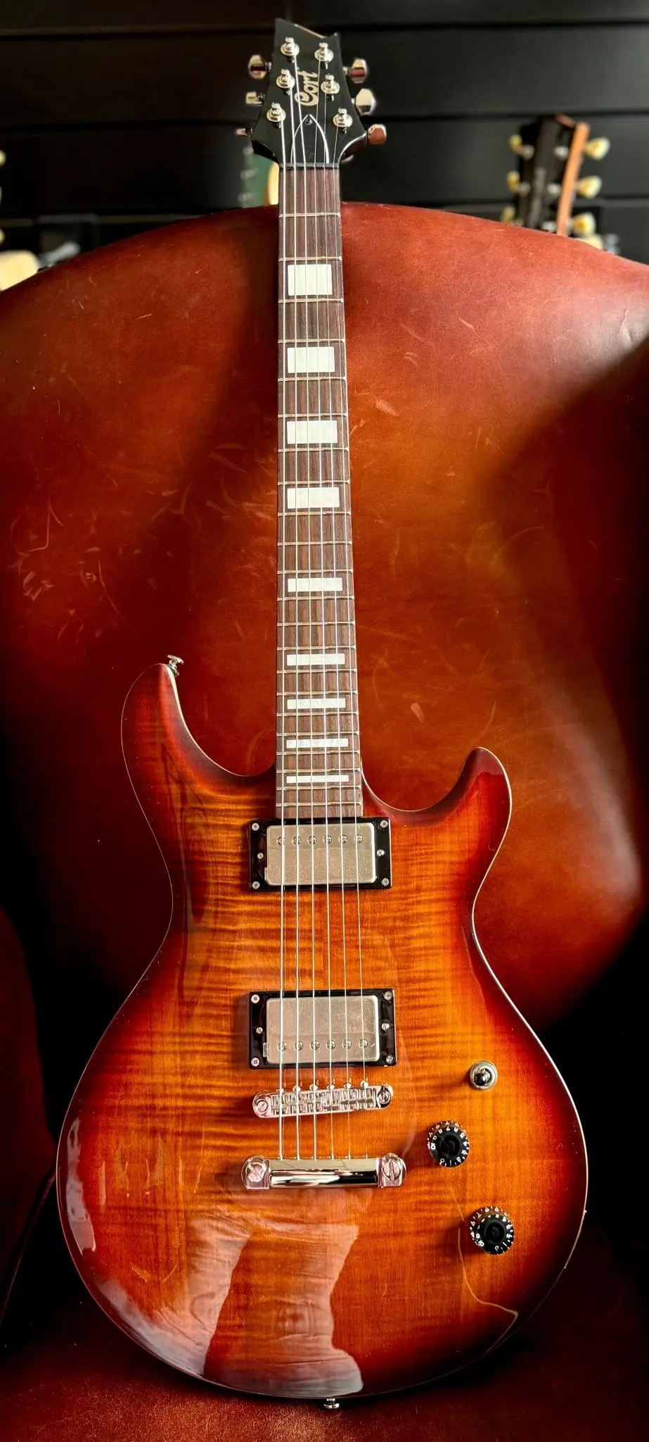 Cort M600TSB Tobacco Sunburst.  Awesome Set Neck Electric Guitar For PRS Lovers. Top Recommendation - Image 9