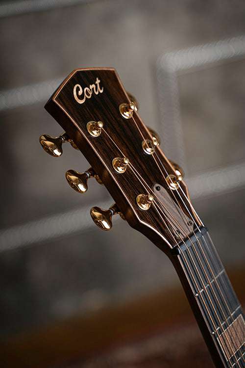 Cort Modern Electro Acoustic Guitar Black with Case Inc Fishman Matrix - Image 11