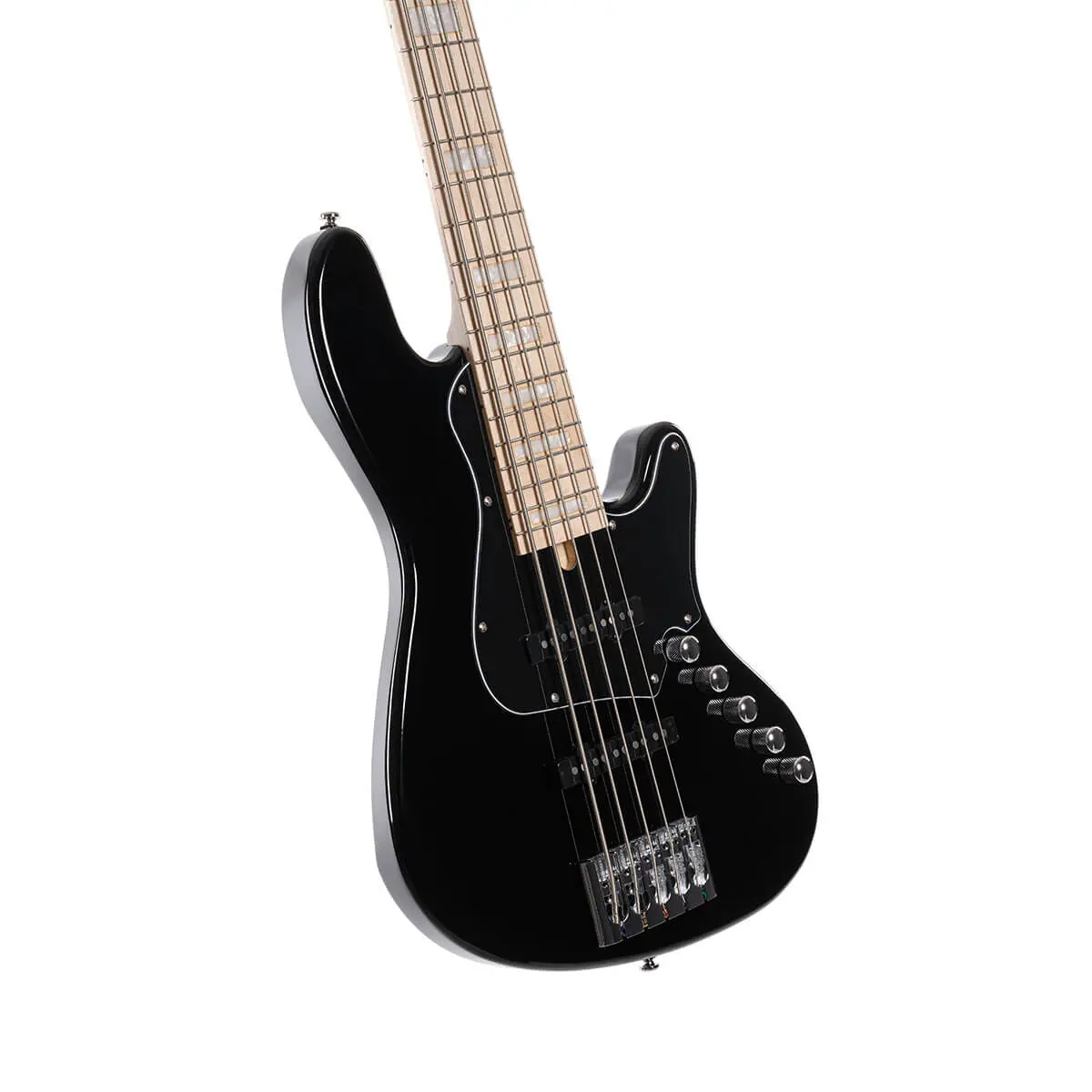 Cort Elrick NJS 5, Black w/case  Bass Guitar - Image 3