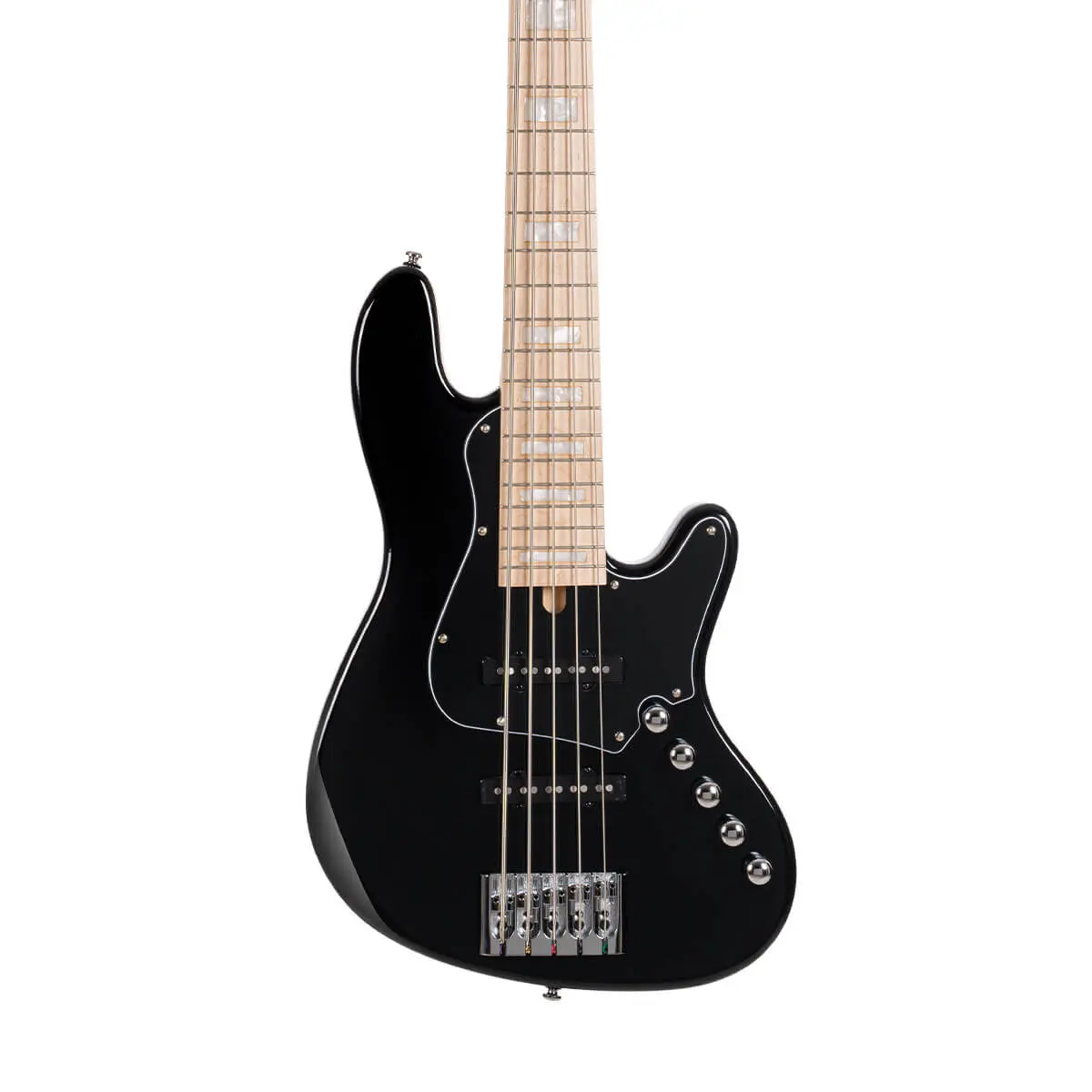 Cort Elrick NJS 5, Black w/case  Bass Guitar - Image 4