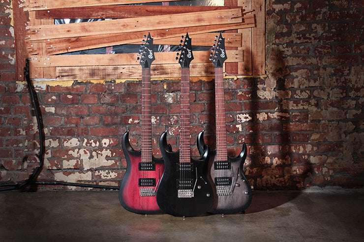 Cort X100 Open Pore Black Electric Guitar - Image 14