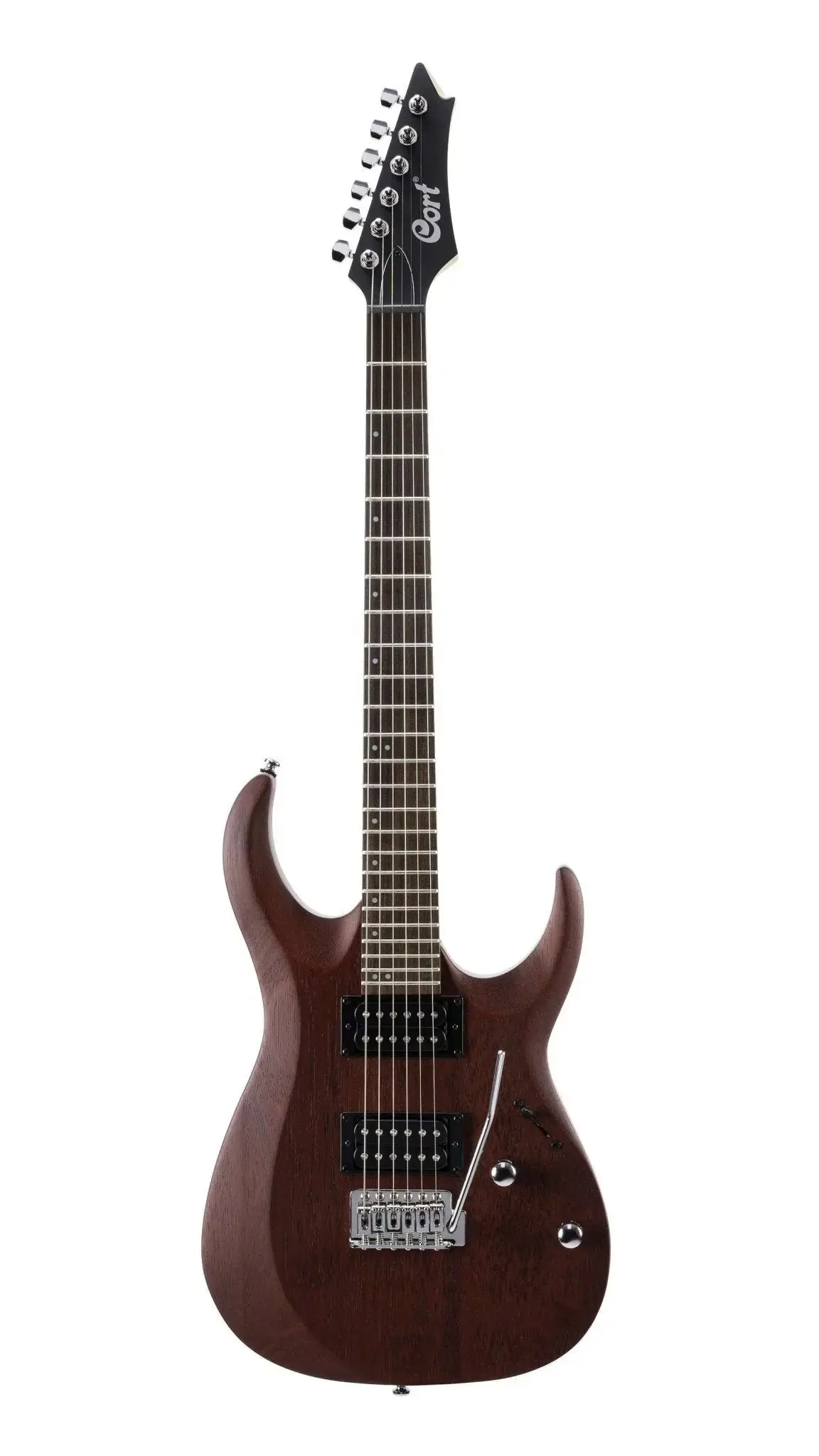 Cort X100 Open Pore Black Cherry Electric Guitar - Image 3