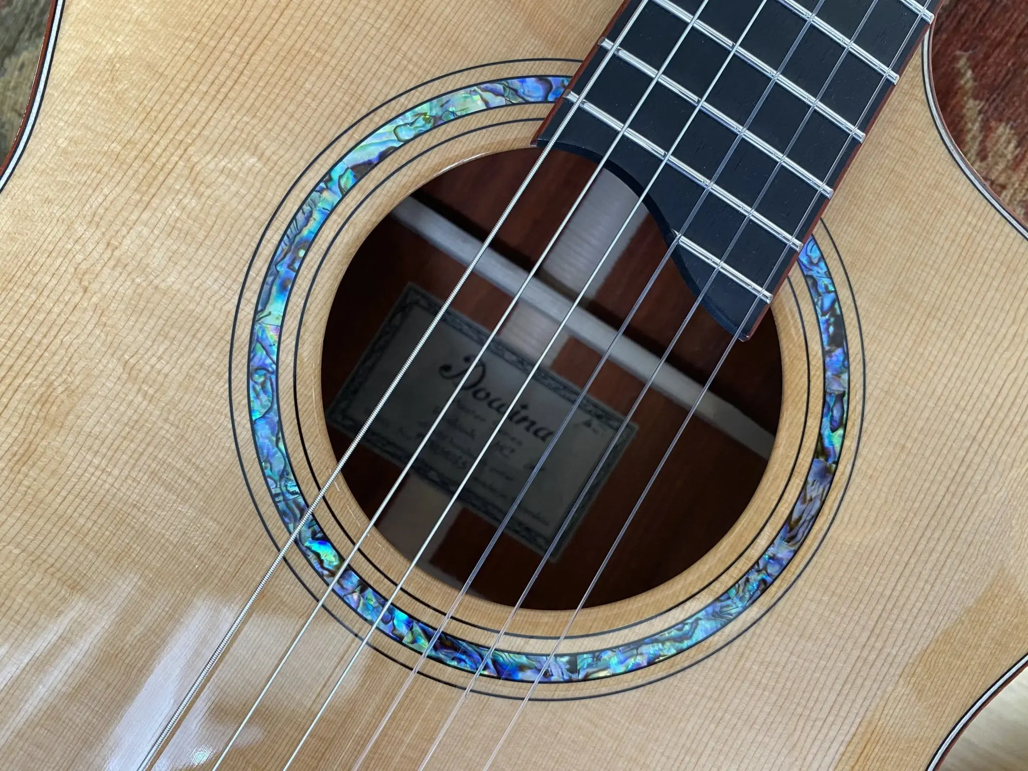 Dowina Master Built Strip Padauk HC Deluxe With Torrified Swiss Spruce Top (Nylon) - Image 19