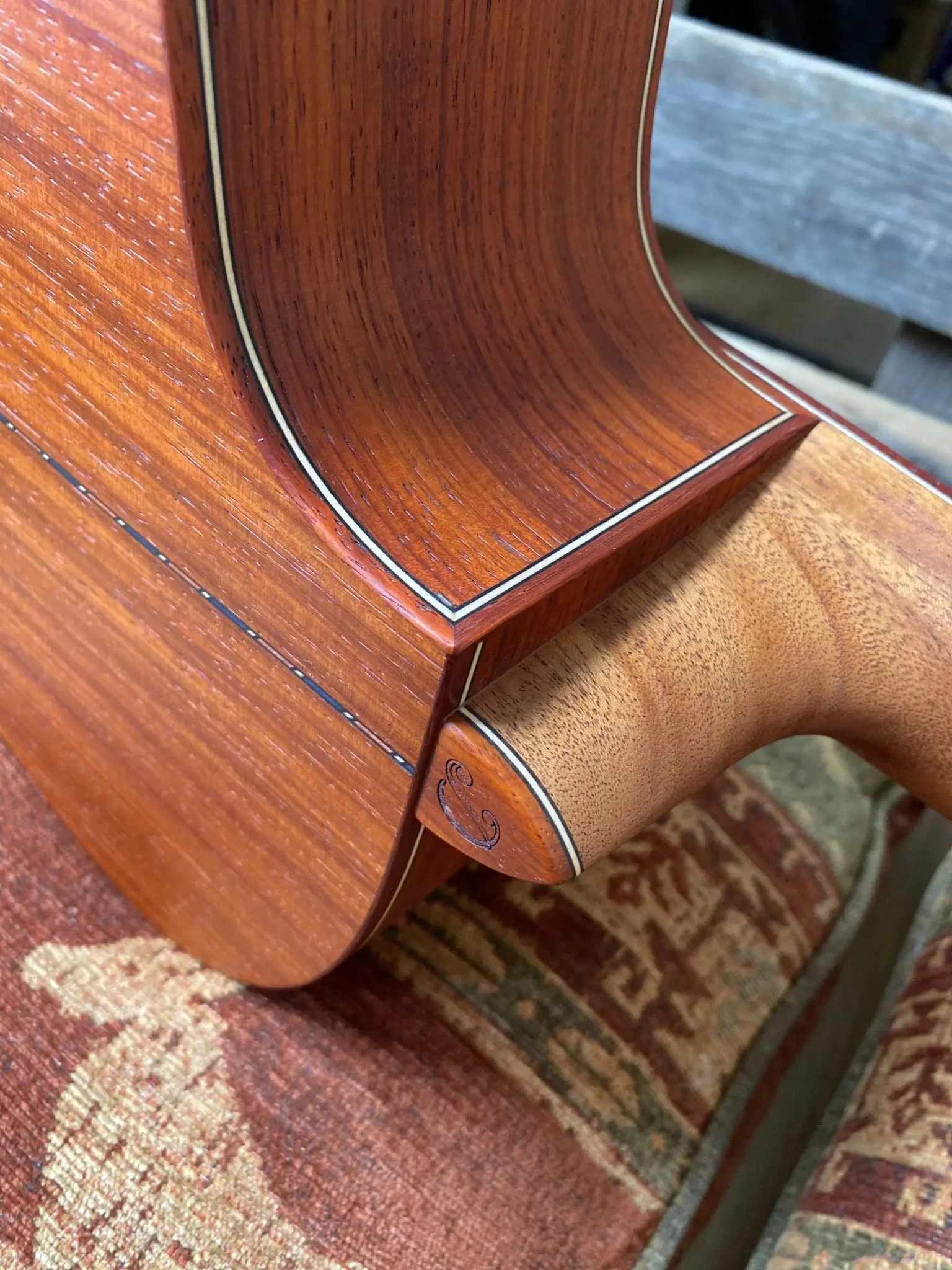 Dowina Master Built Strip Padauk HC Deluxe With Torrified Swiss Spruce Top (Nylon) - Image 22