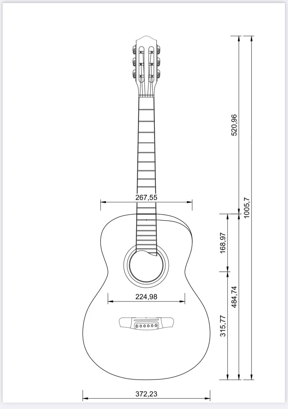 Dowina Rosewood OMG AURA Masters .  OM Body Acoustic Guitar - Image 8