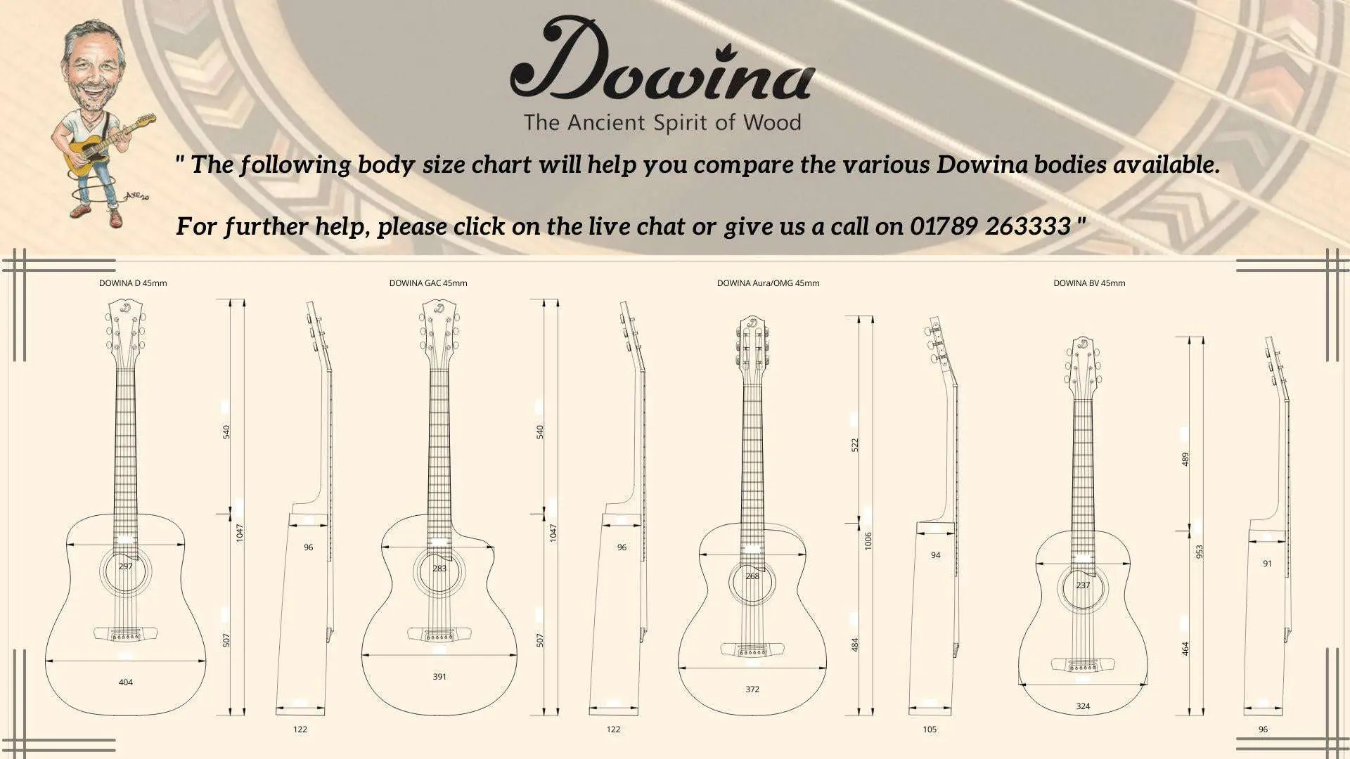 Dowina Walnut Tribute GAC Acoustic Guitar - Image 19
