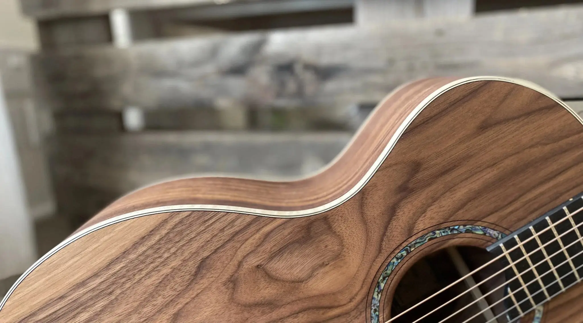 Dowina Walnut Tribute GAC Acoustic Guitar - Image 27