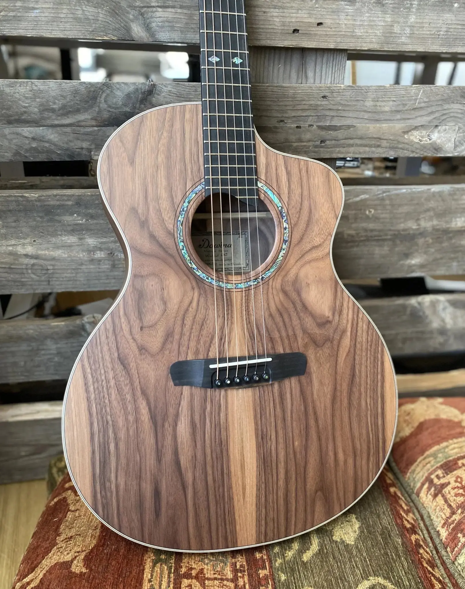 Dowina Walnut Tribute GAC Acoustic Guitar - Image 29