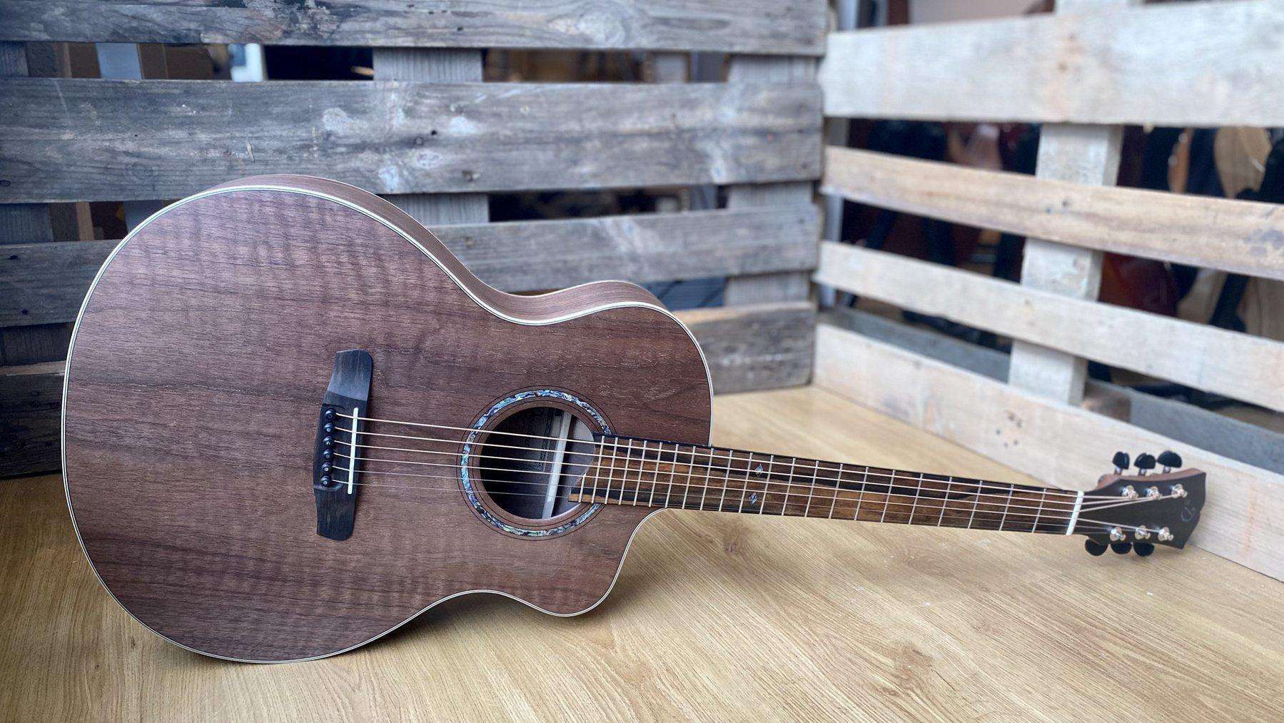 Dowina Walnut Tribute GAC Acoustic Guitar - Image 35