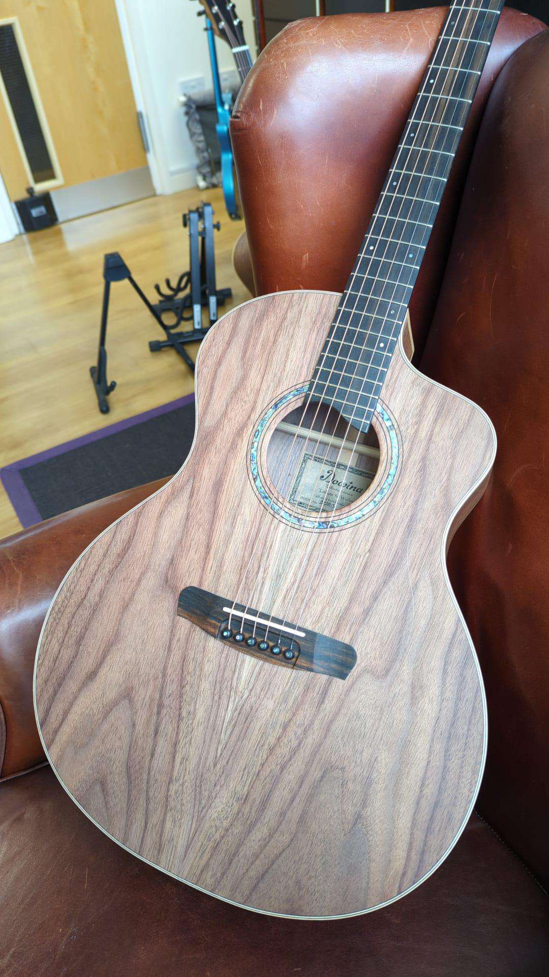Dowina Walnut Tribute GAC Acoustic Guitar - Image 39