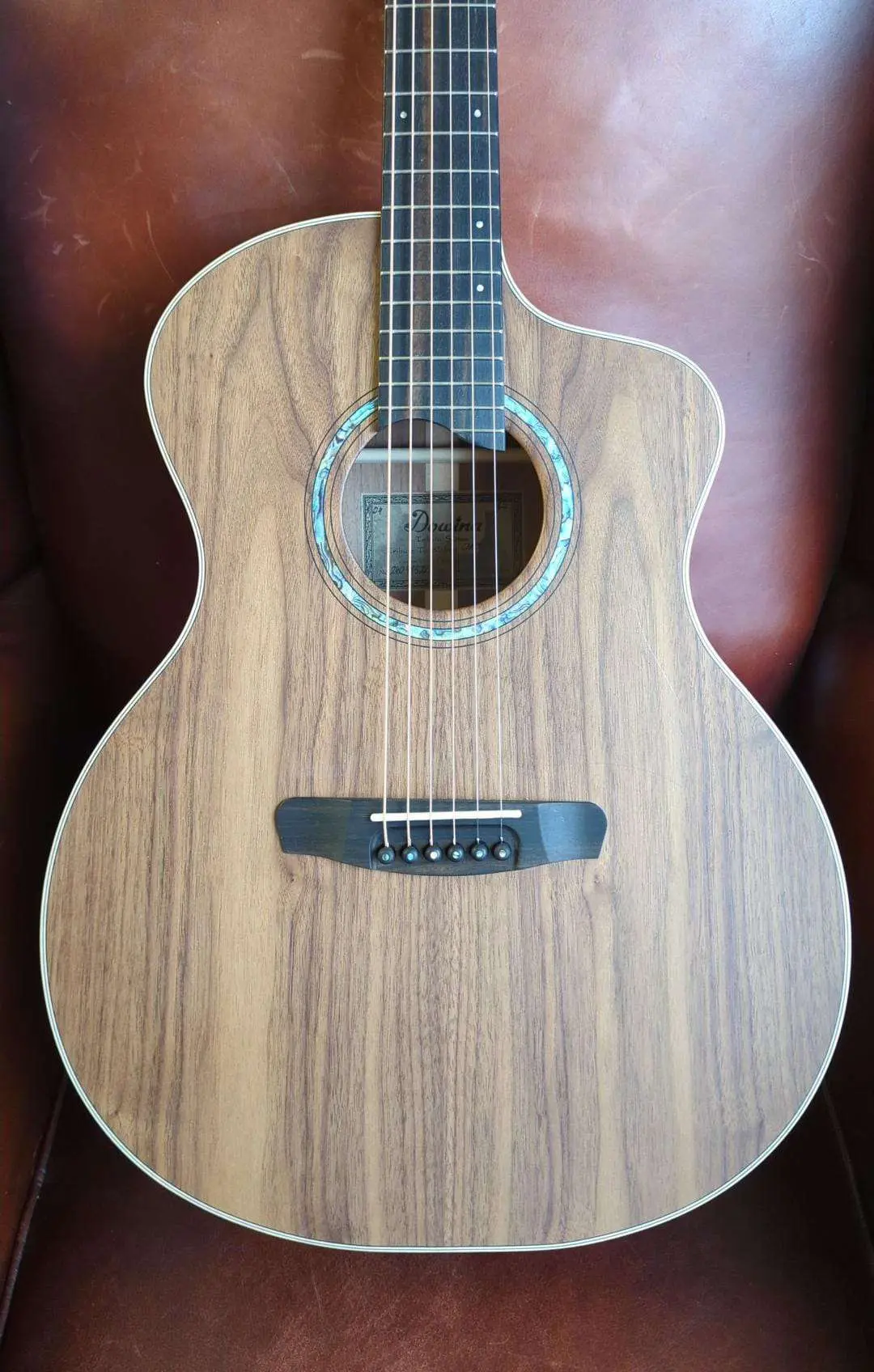 Dowina Walnut Tribute GAC Acoustic Guitar - Image 47