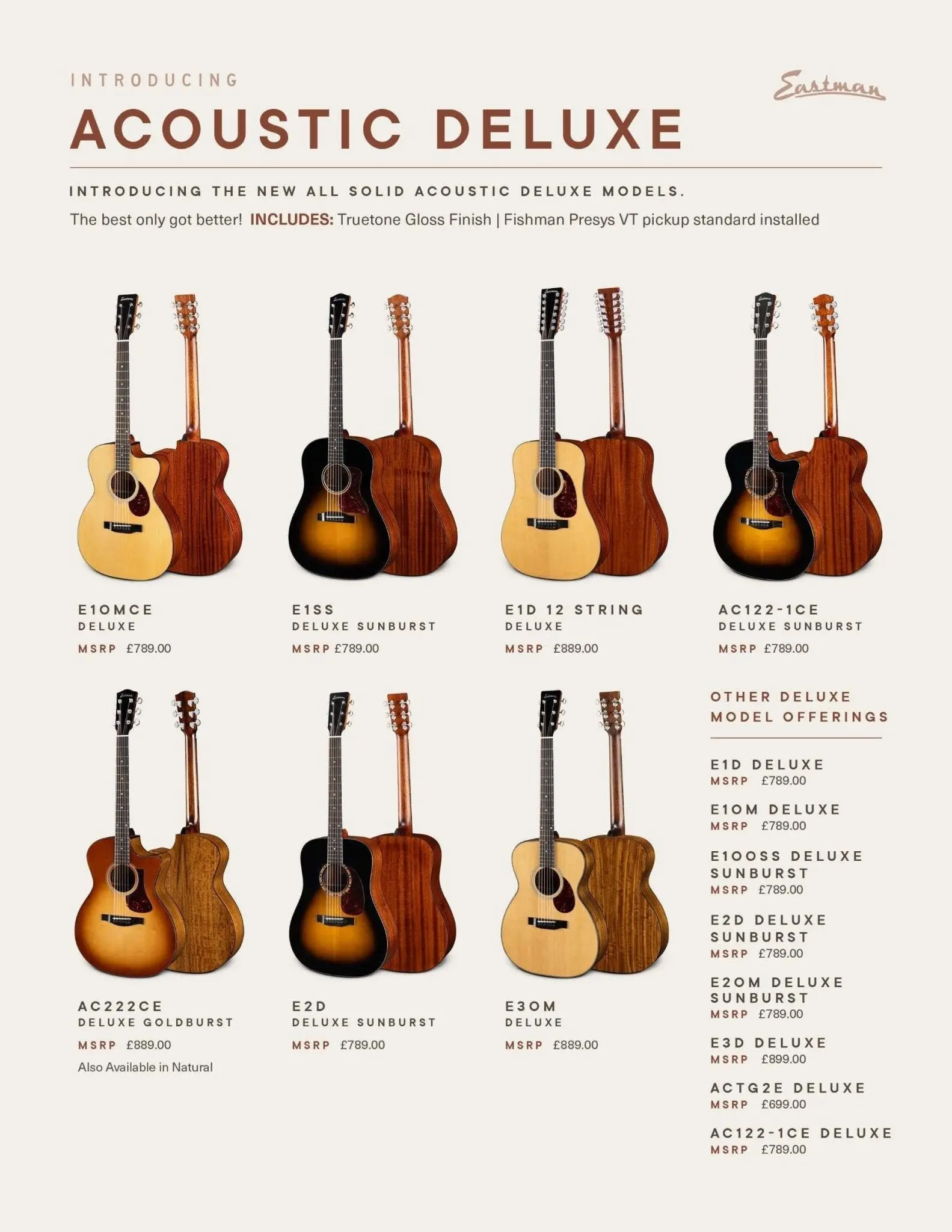 Eastman AC122-1CE-DLX  (Price inc. £225 Custom Pro Setup Package) - Image 20