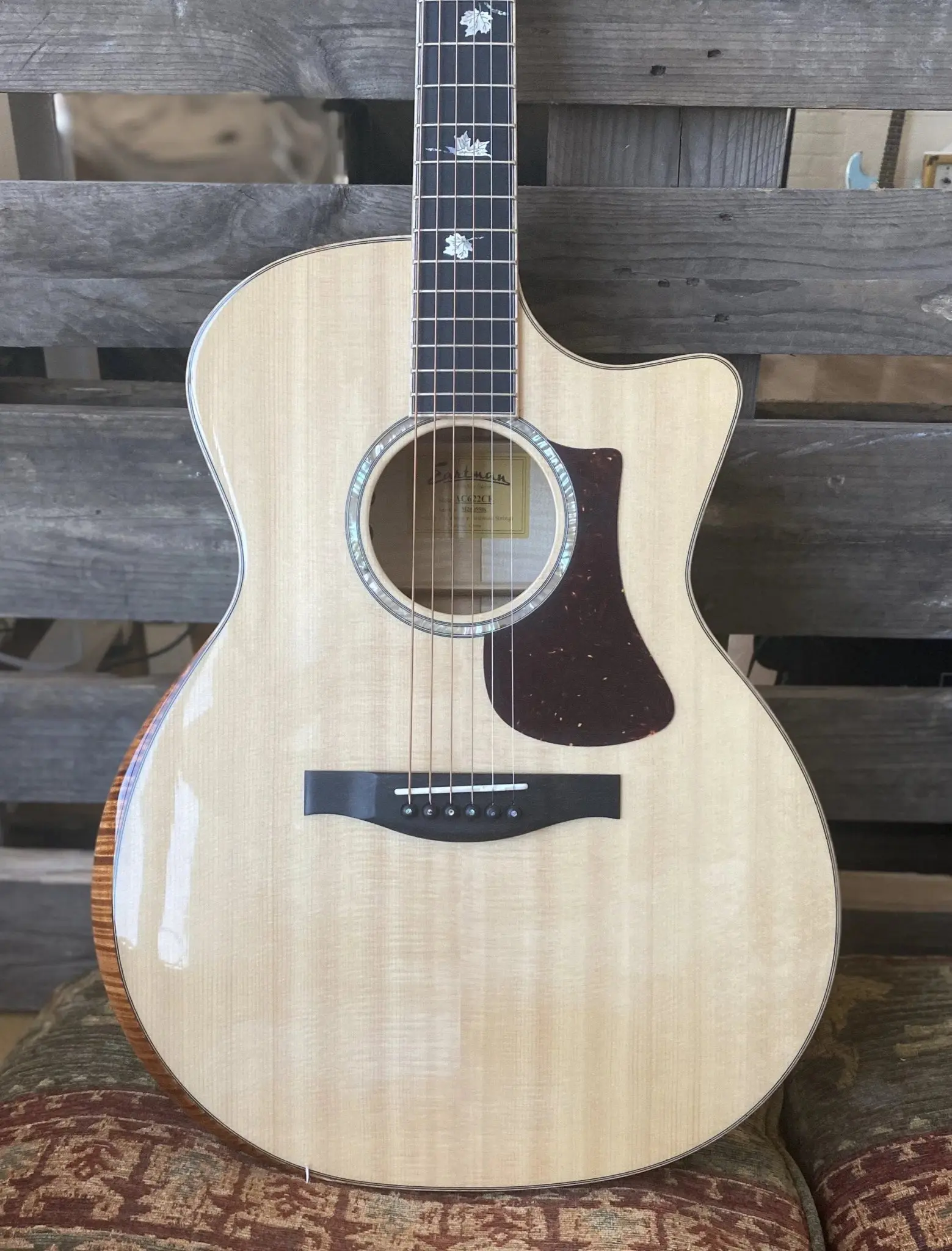 Eastman AC622CE Grand Auditorium w/ cutaway  (Price inc. Custom Pro Setup Package) - Image 2