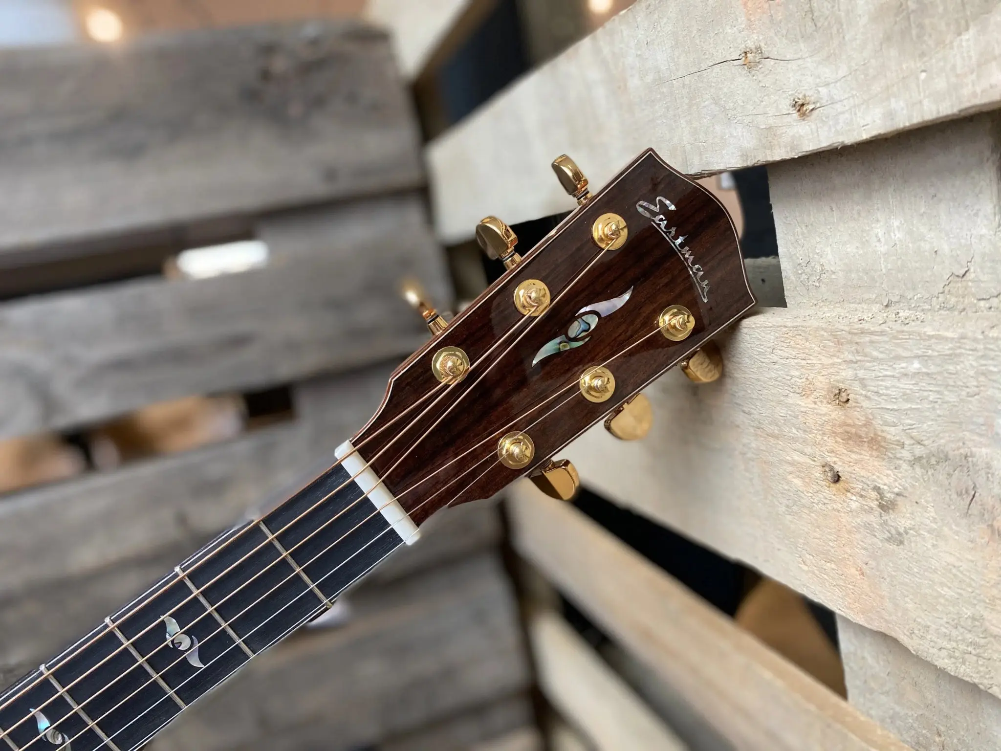 Eastman AC722CE-DF Grand Auditorium w/ cutaway  (Price inc. Custom Pro Setup Package) - Image 6