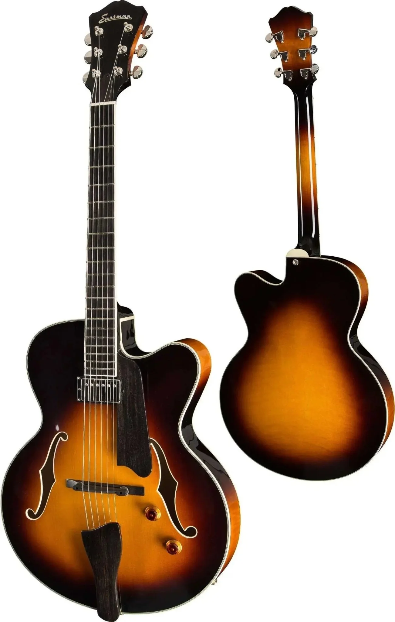Eastman AR503CE SB (Custom Pro Exclusive) Solid Spruce Arched Top Guitar - Image 4