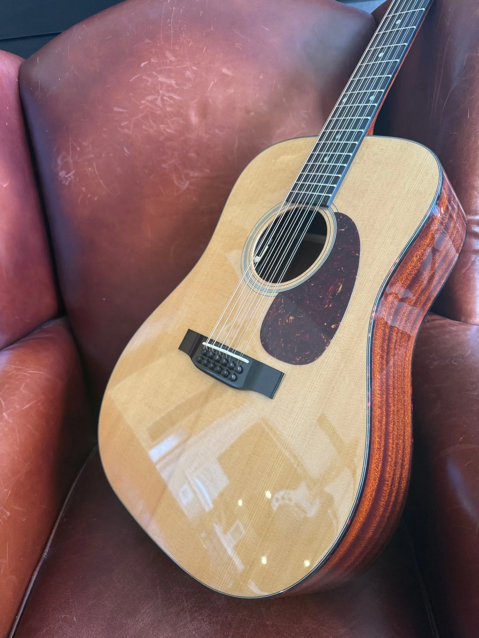 Eastman E1D-12 Deluxe 12 String Acoustic Guitar  (Price inc. Custom Pro Setup Package) - Image 9