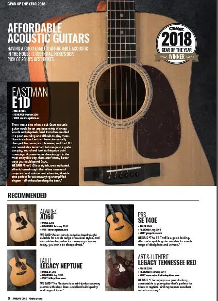Eastman E1DL Left Handed  (Price inc. Custom Pro Setup Package) - Image 9
