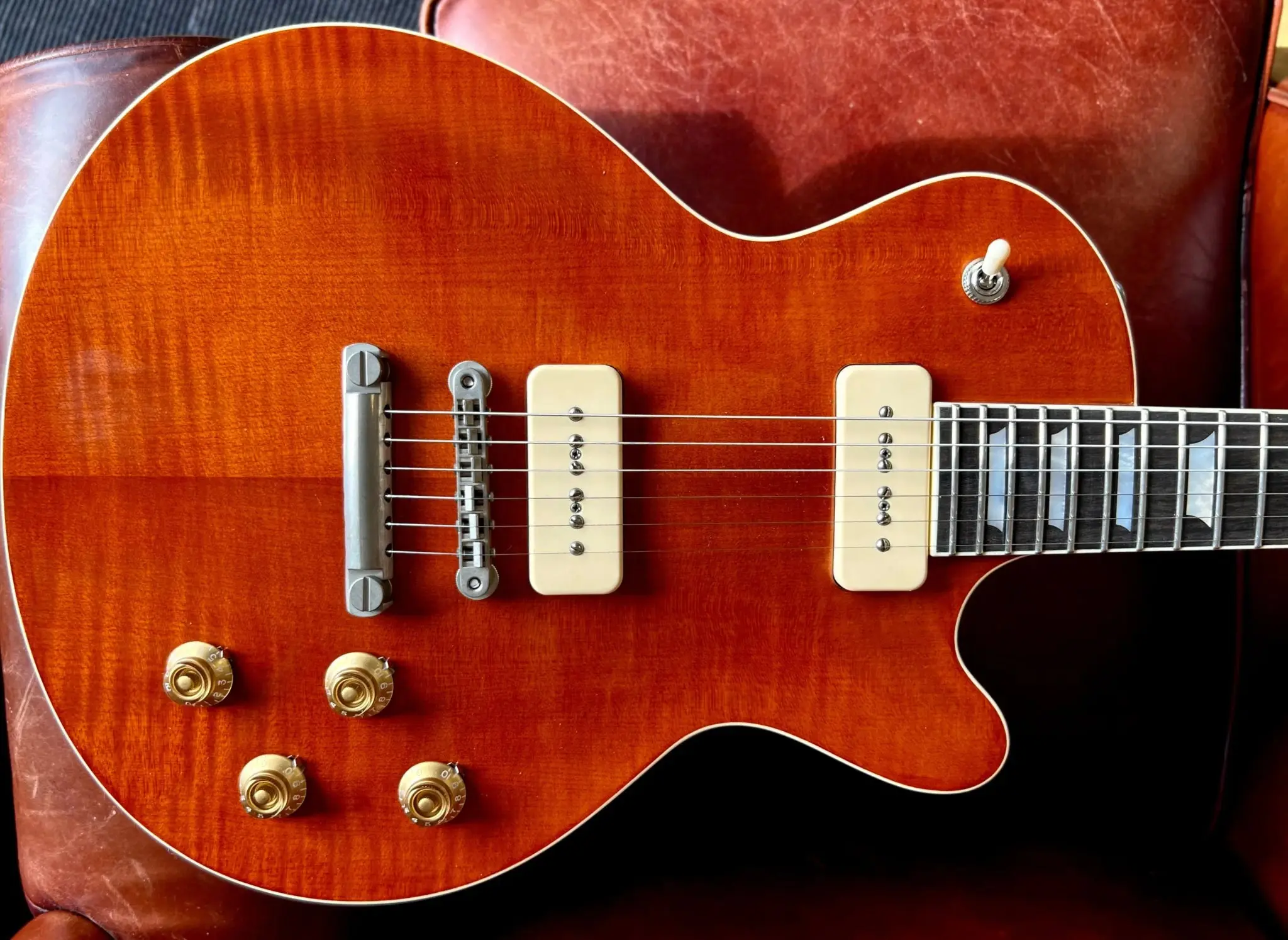 Eastman SB56/TV-AMB Truetone Vintage Amber Finish  (Price inc. Custom Pro Setup Package) - Image 2